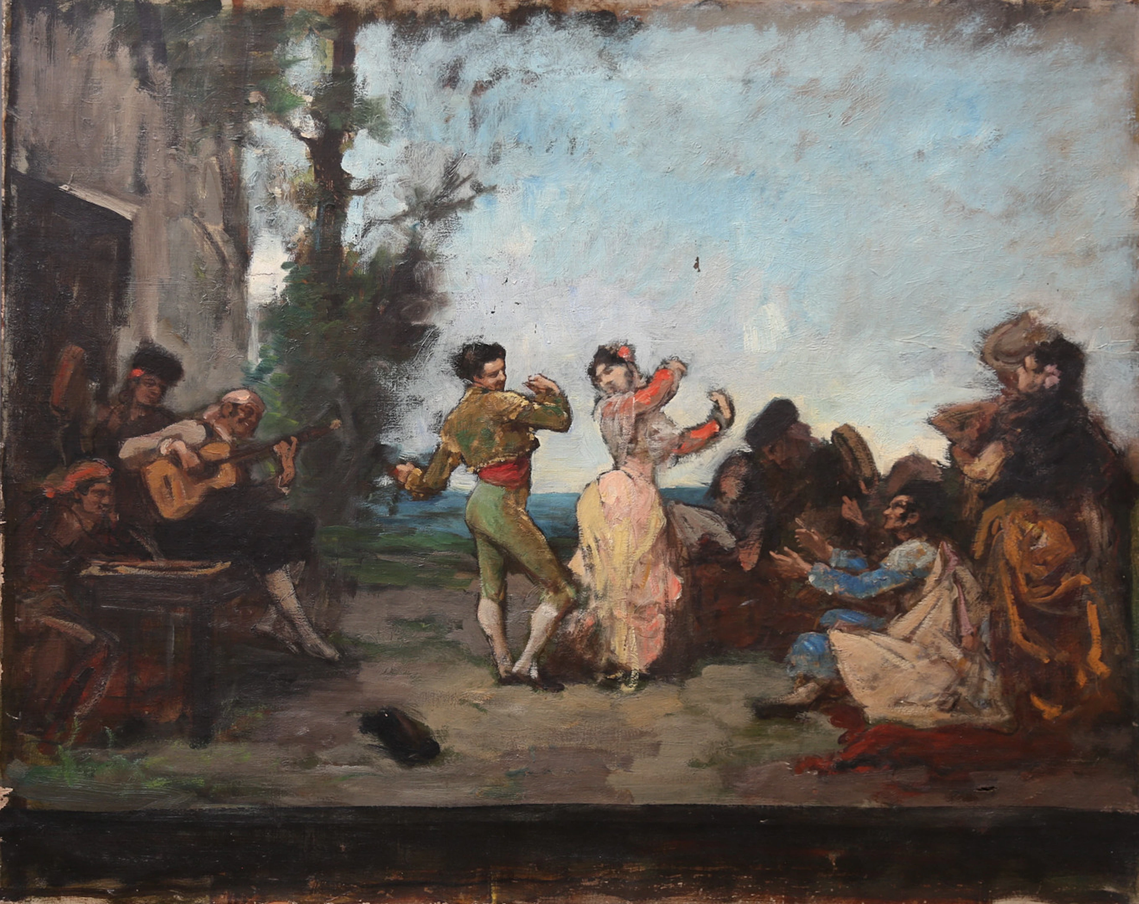FRENCH SCHOOL, 19TH CENTURY. Flamenco dance.