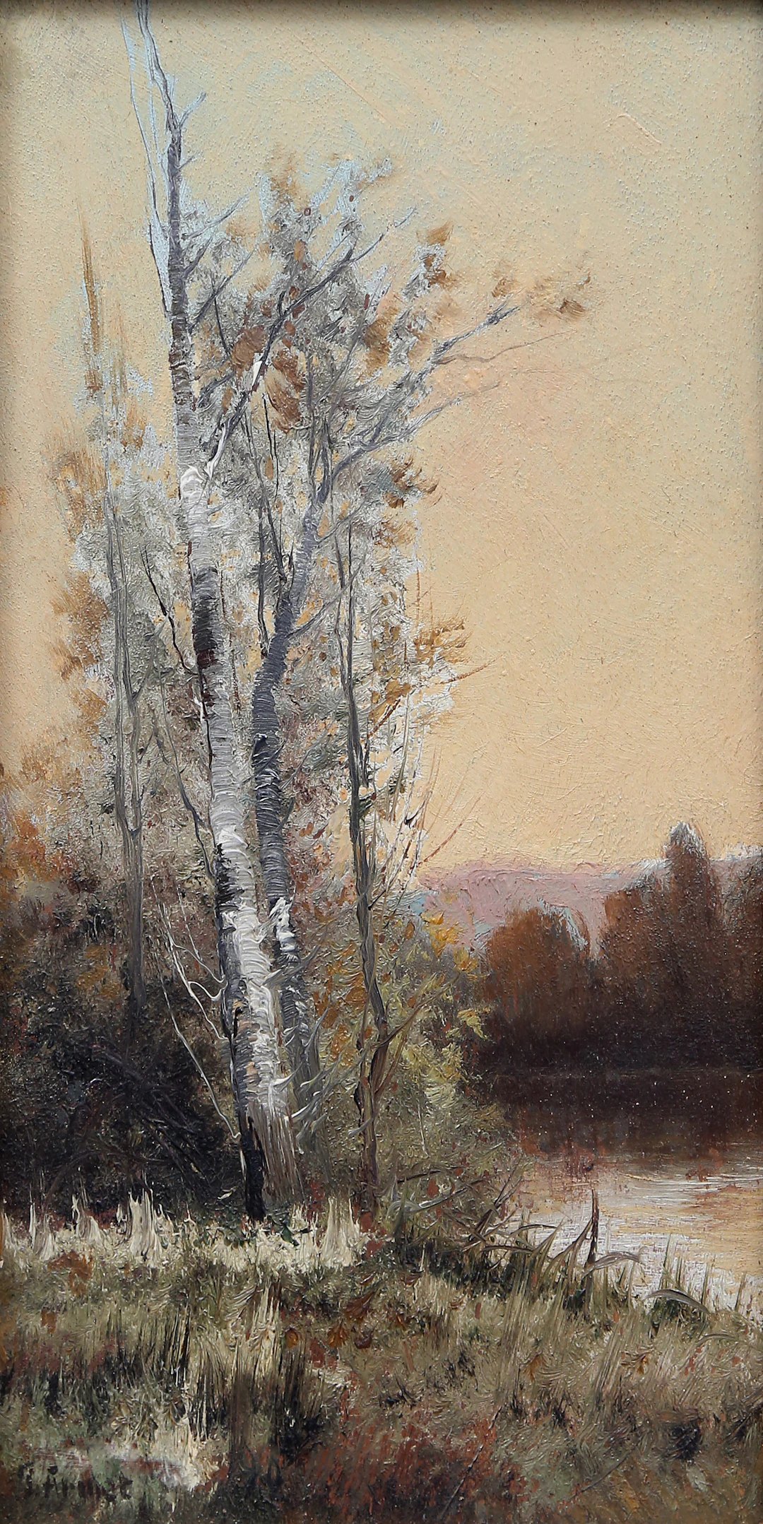 JOSEP ARMET. Lakeside landscape.