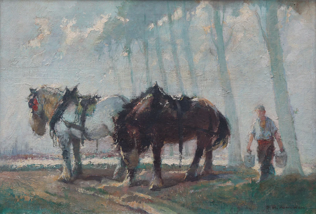 DENIS HENRI PONCHON. Horses.