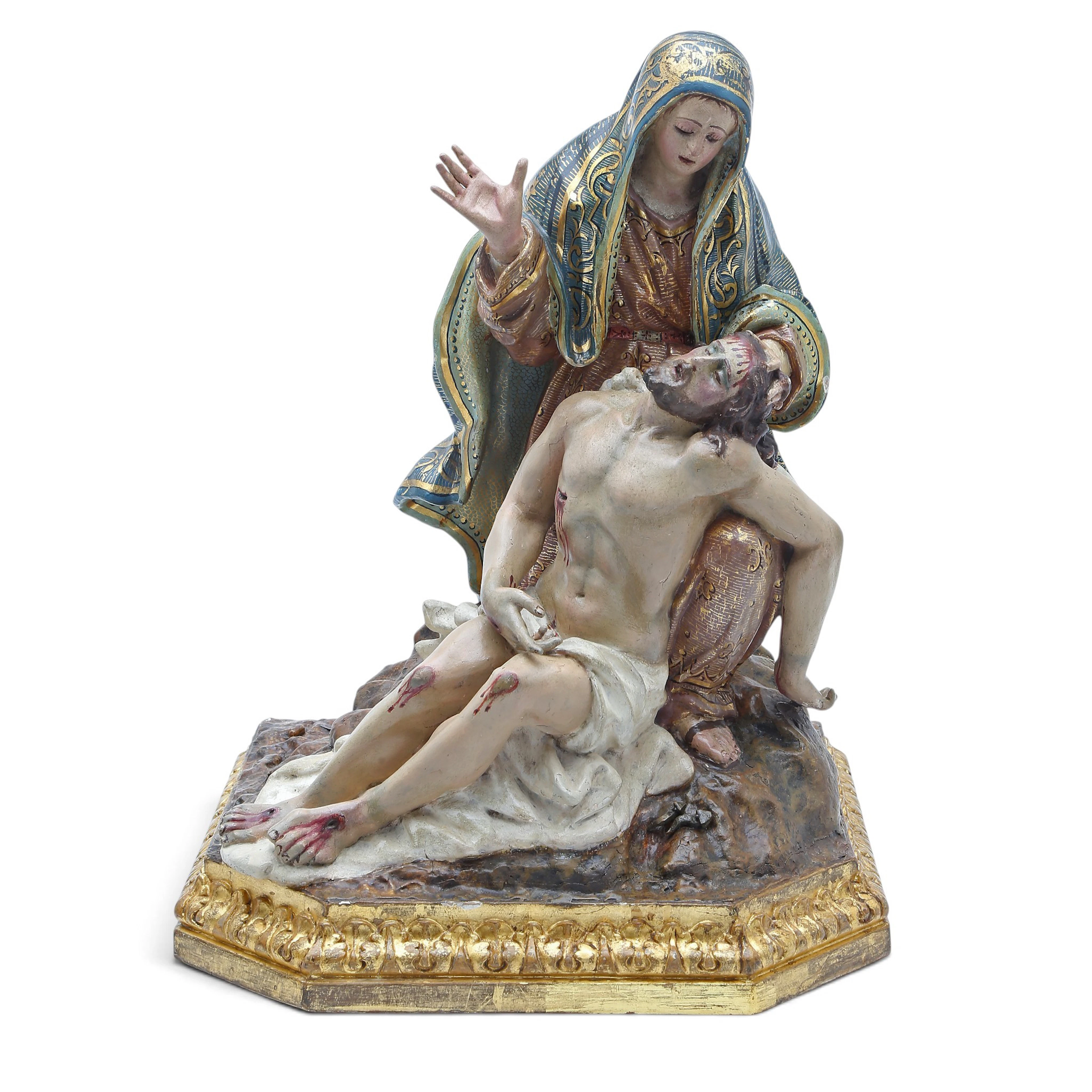 SPANISH SCHOOL, 19TH CENTURY. "Pietà".