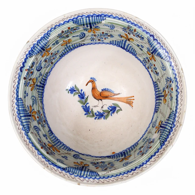 Valencian earthenware bowl, 19th Century.