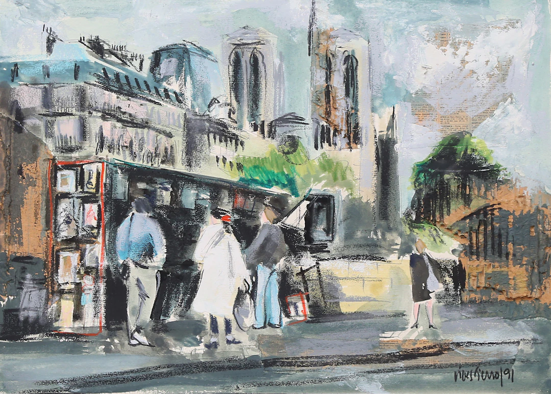 ANTONI VIVES FIERRO. View of Paris.