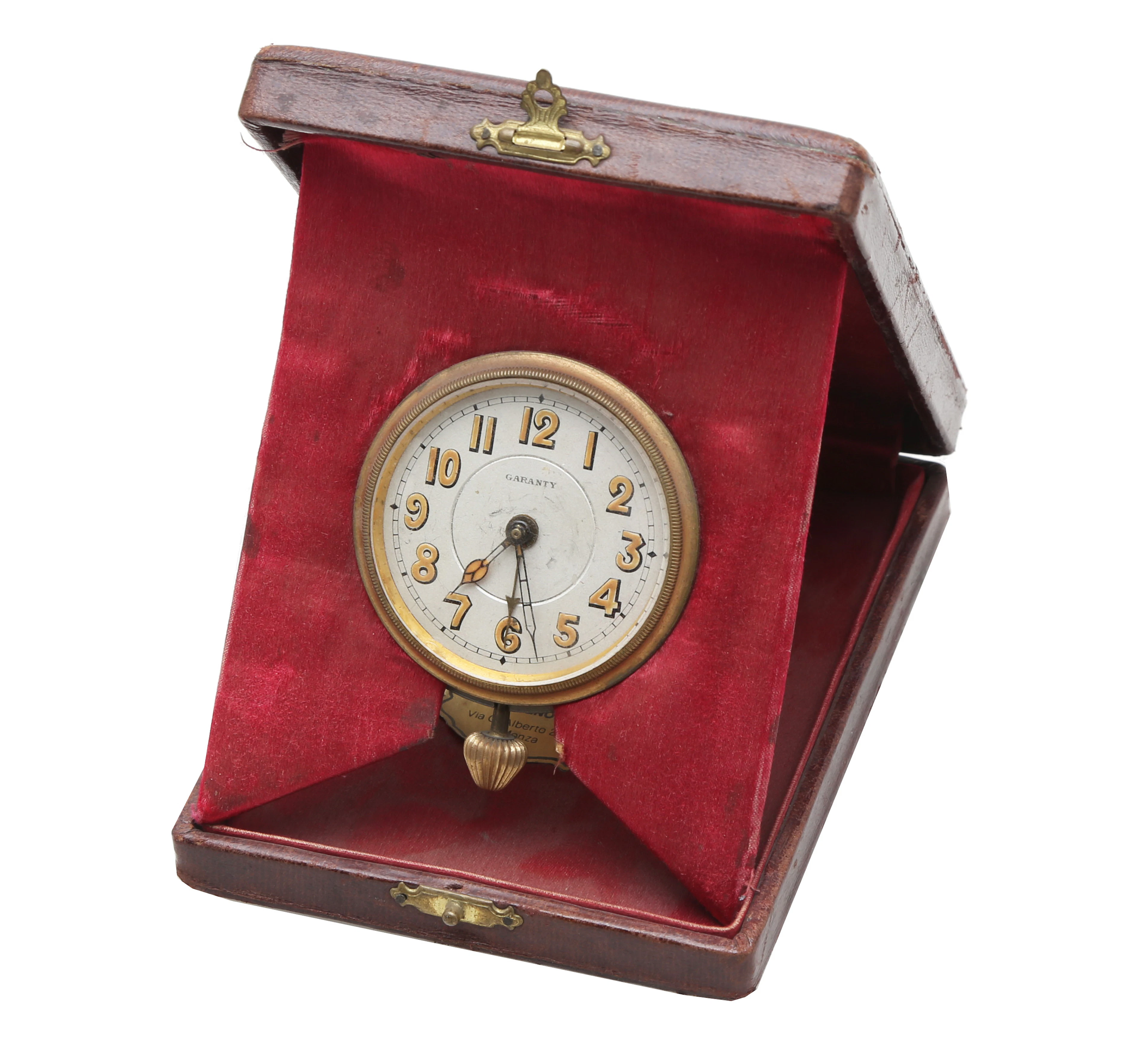 Garanty travel clock, circa 1920-1940.