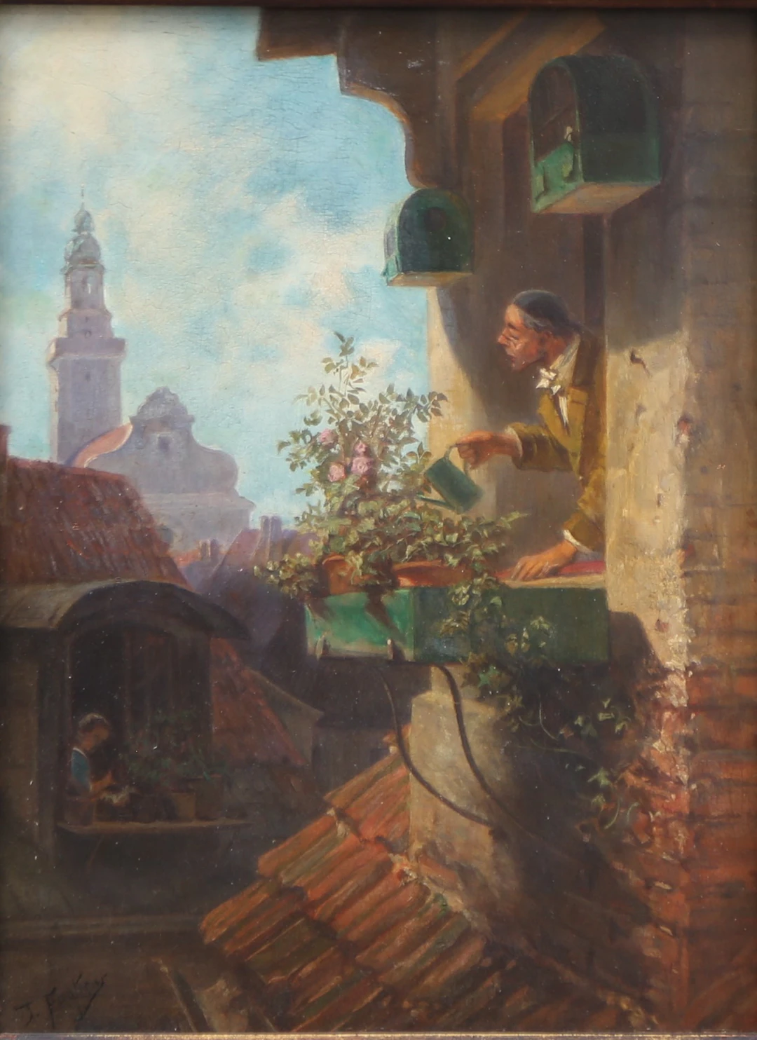 PROBABLY A GERMAN SCHOOL FROM THE EARLY 19TH CENTURY. Genre scene.