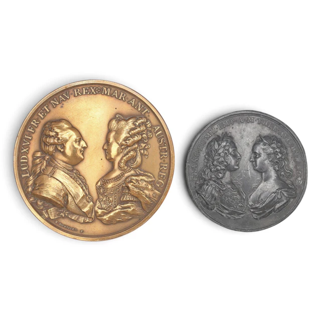 Medallas conmemorativas del matrimonio entre los emperadores Francisco
