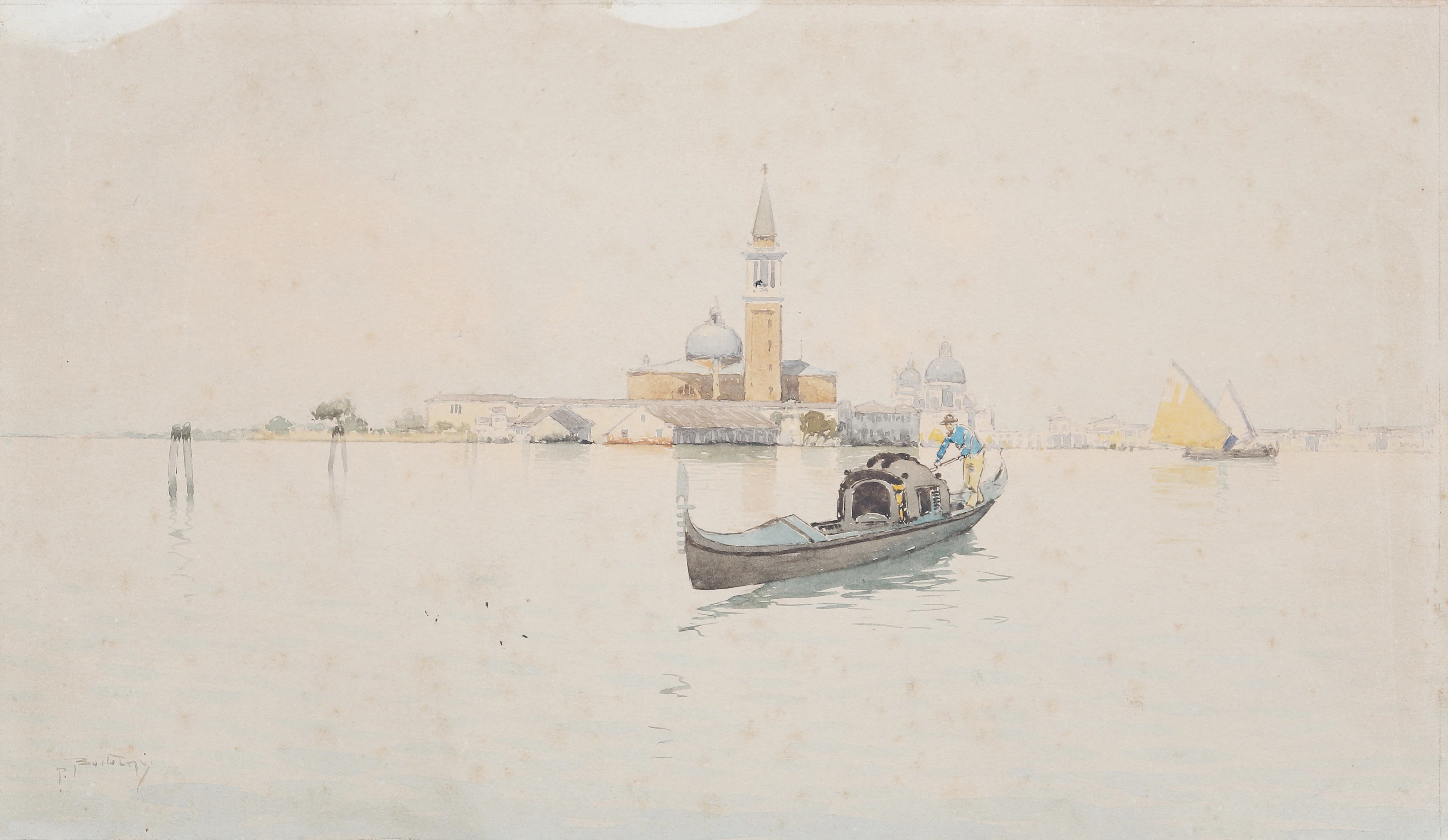 PROBABLY ITALIAN SCHOOL, CIRCA 1880. View of Venice.