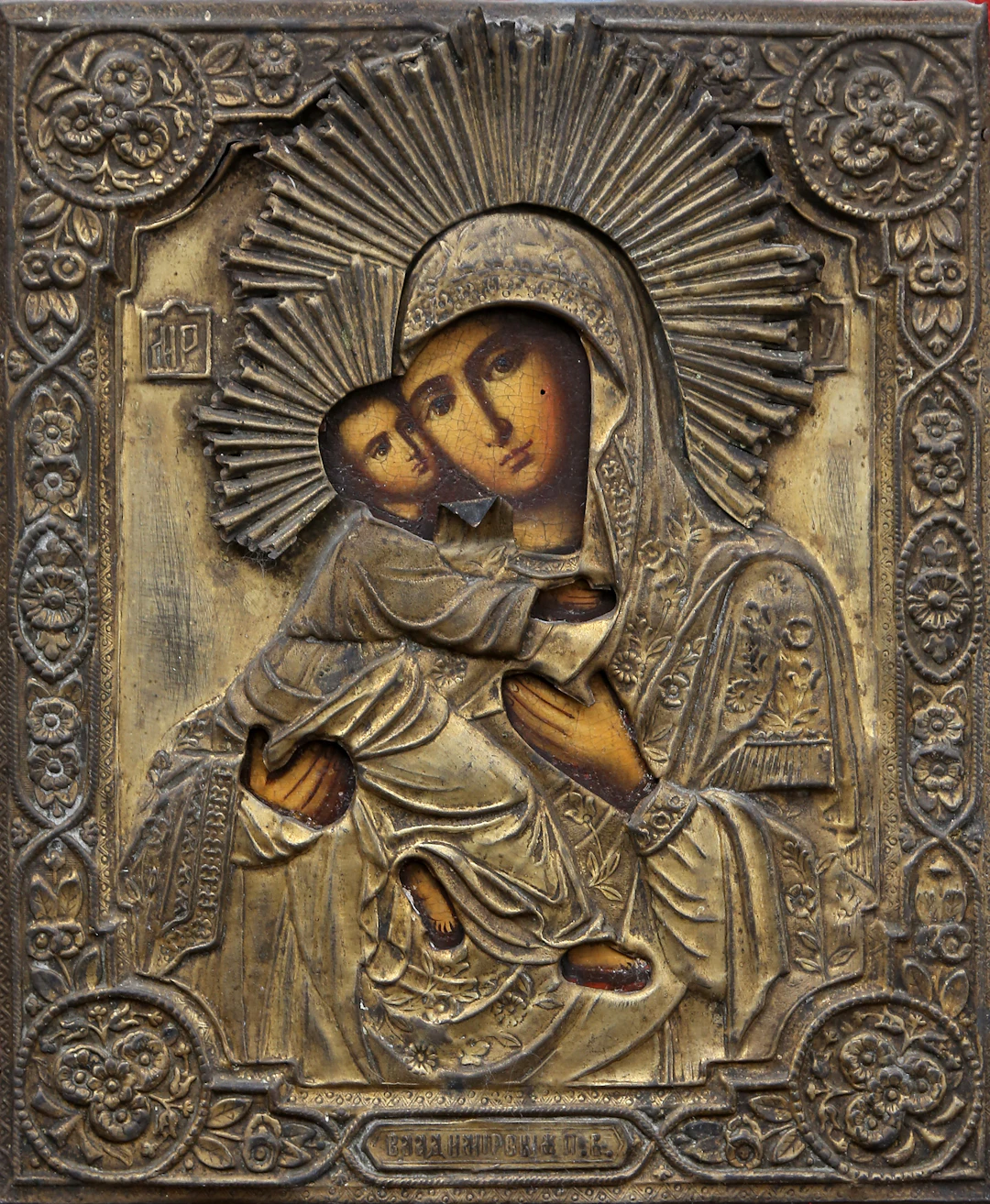 RUSSIAN SCHOOL, LATE 19TH CENTURY. Virgin and Child.
