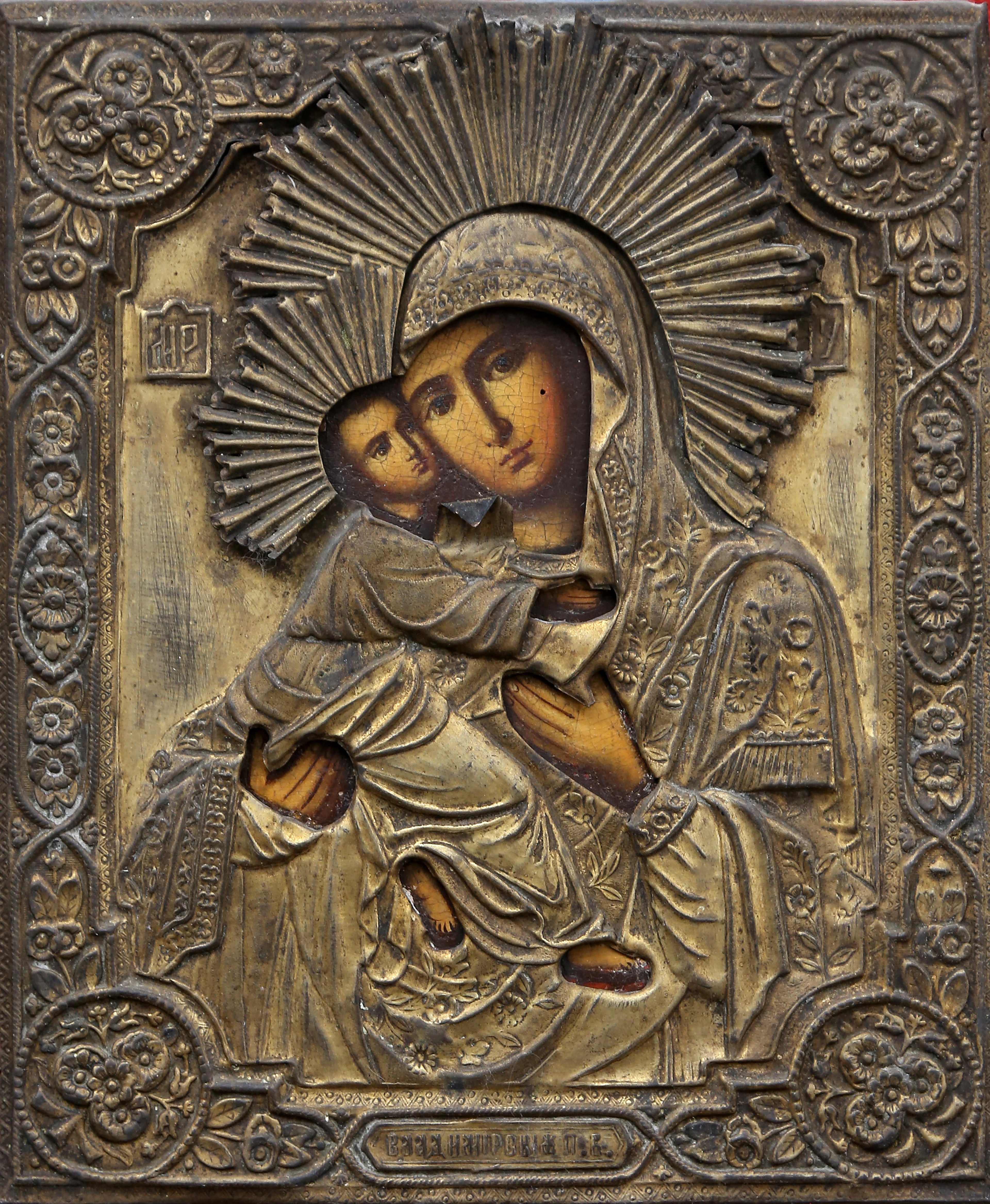 RUSSIAN SCHOOL, LATE 19TH CENTURY. Virgin and Child.
