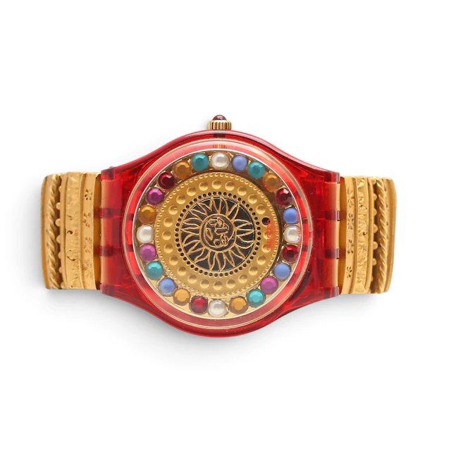 SWATCH. Cadet wristwatch from the "Xmas" collection designed by Christian