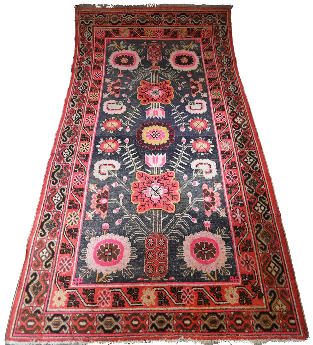 Samarkand wool carpet, 20th Century.