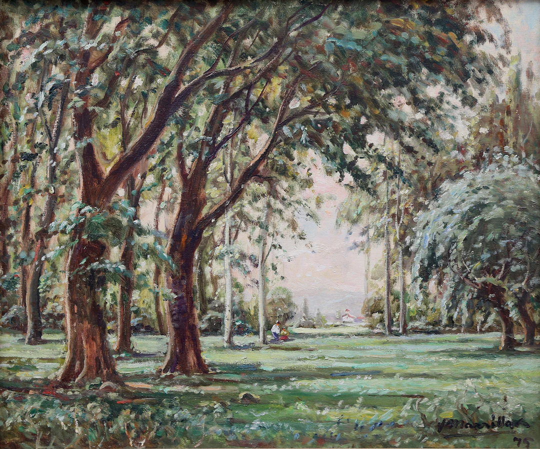 JOAQUIM MARSILLACH. Wooded landscape.
