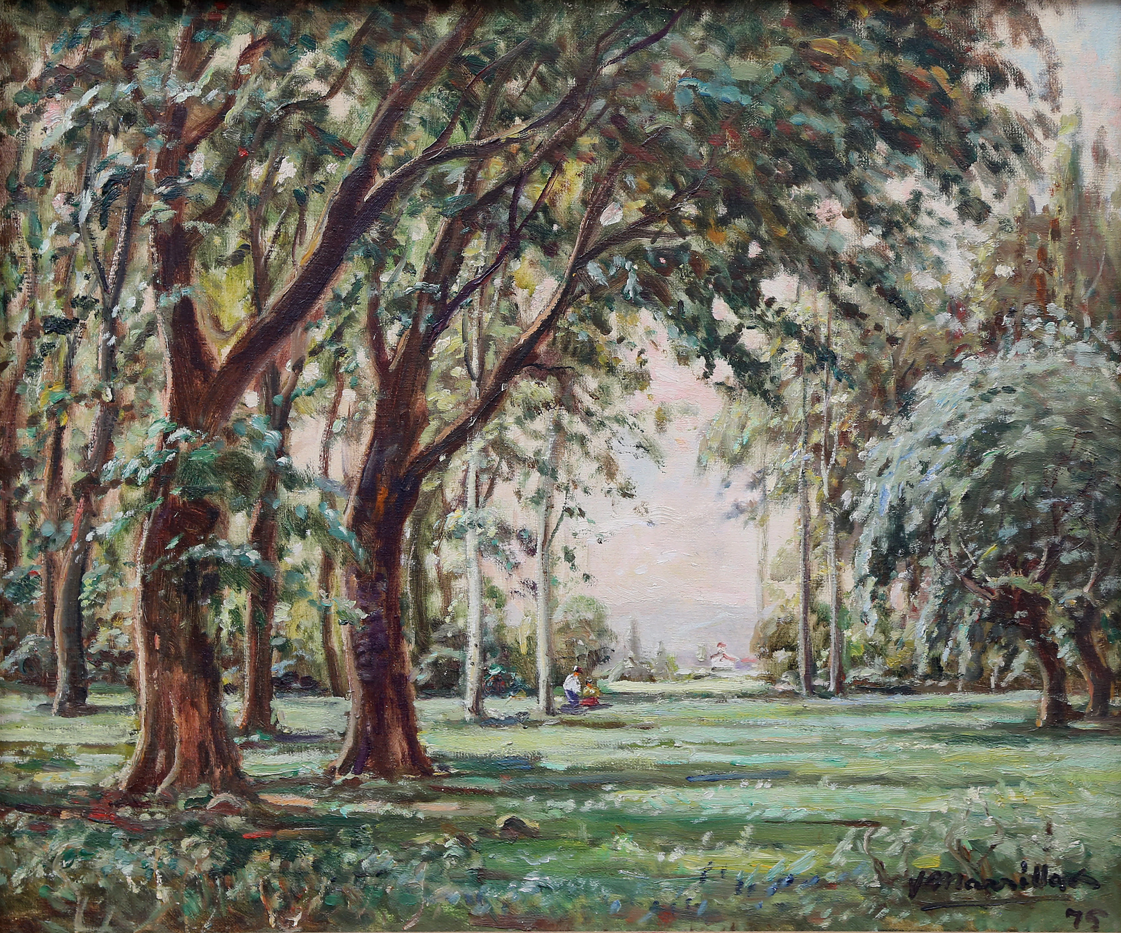 JOAQUIM MARSILLACH. Wooded landscape.