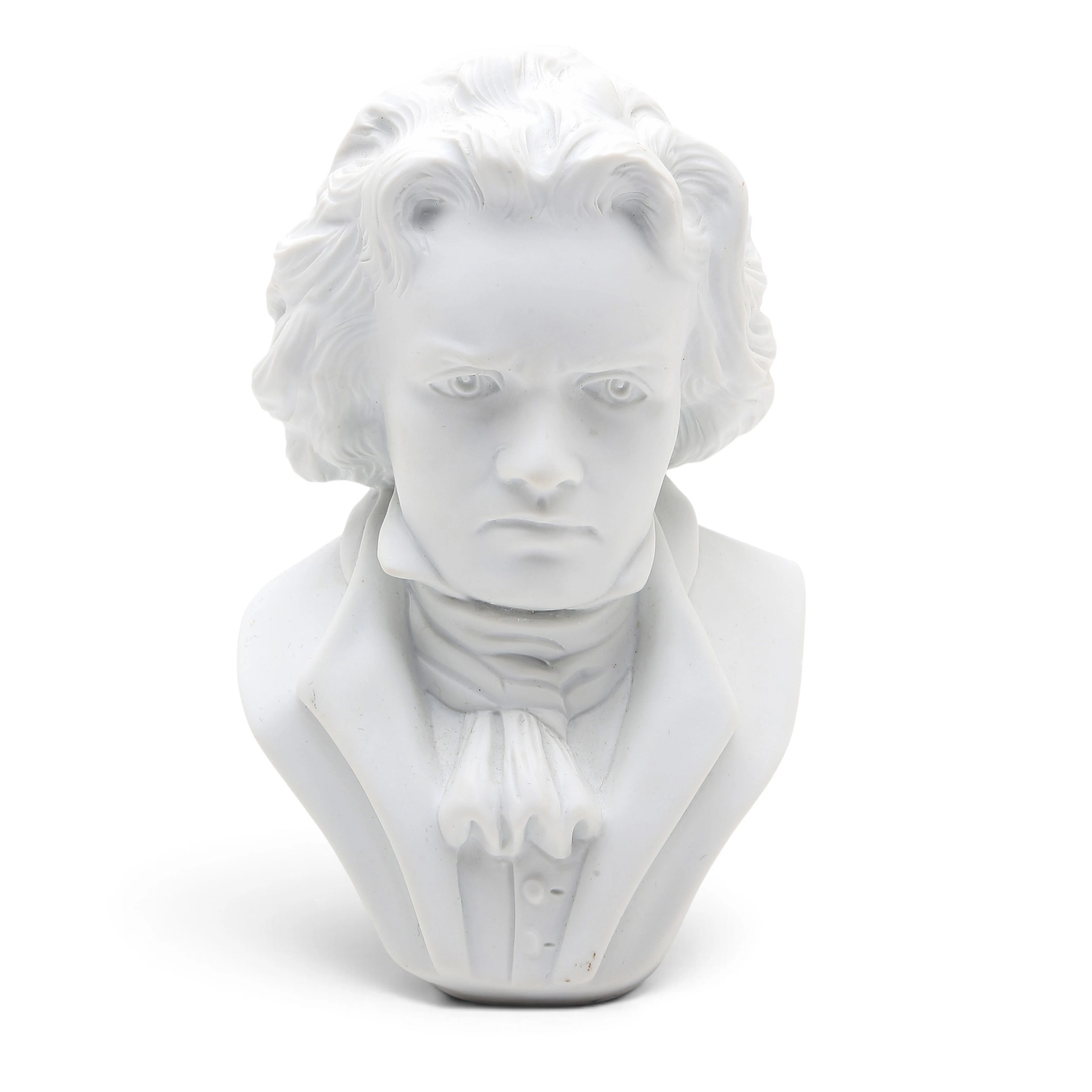 "Beethoven", biscuit bust, 20th Century.