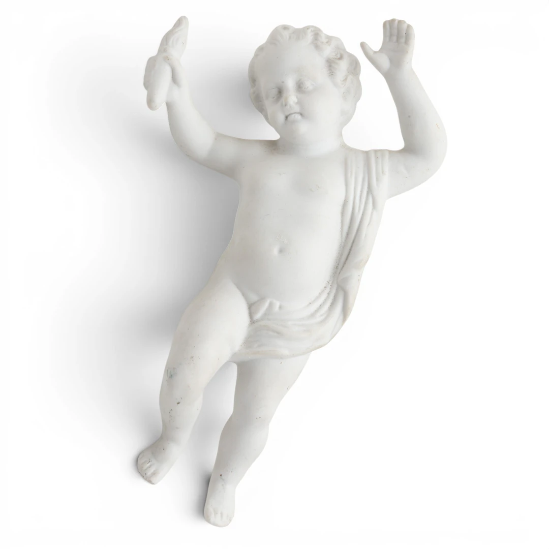 "Angel", biscuit sculpture, 20th Century.