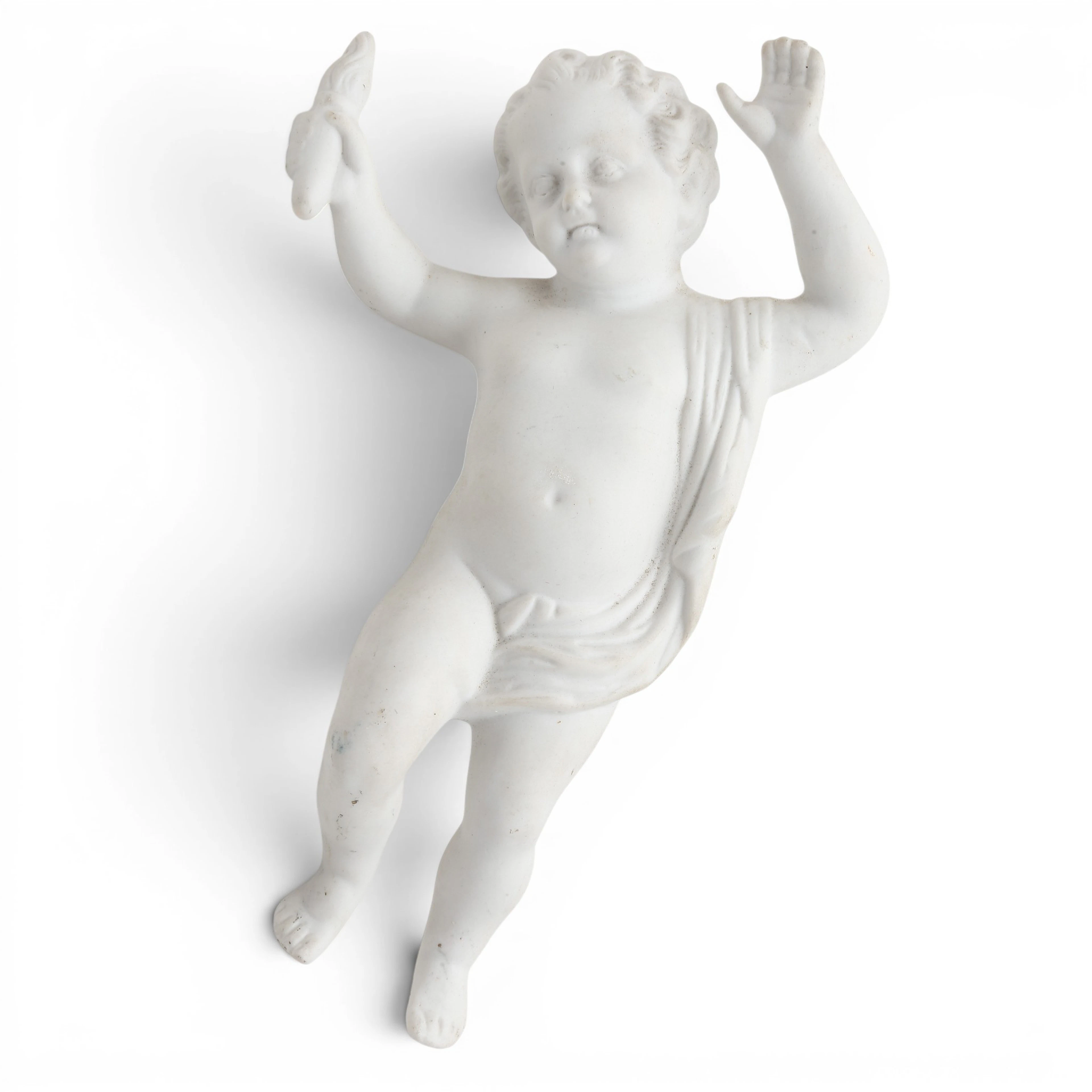 "Angel", biscuit sculpture, 20th Century.