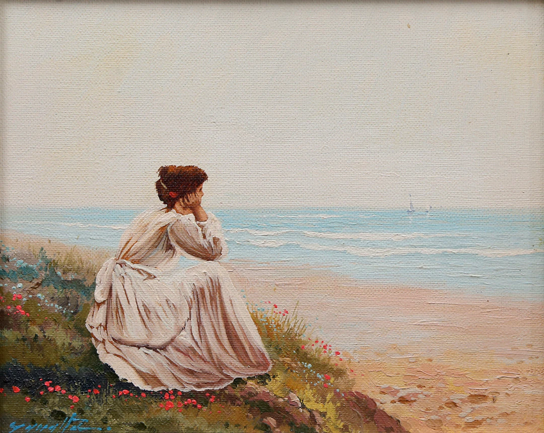 ANTONIO NAVARRO SERRALTA. A girl on the coast.
