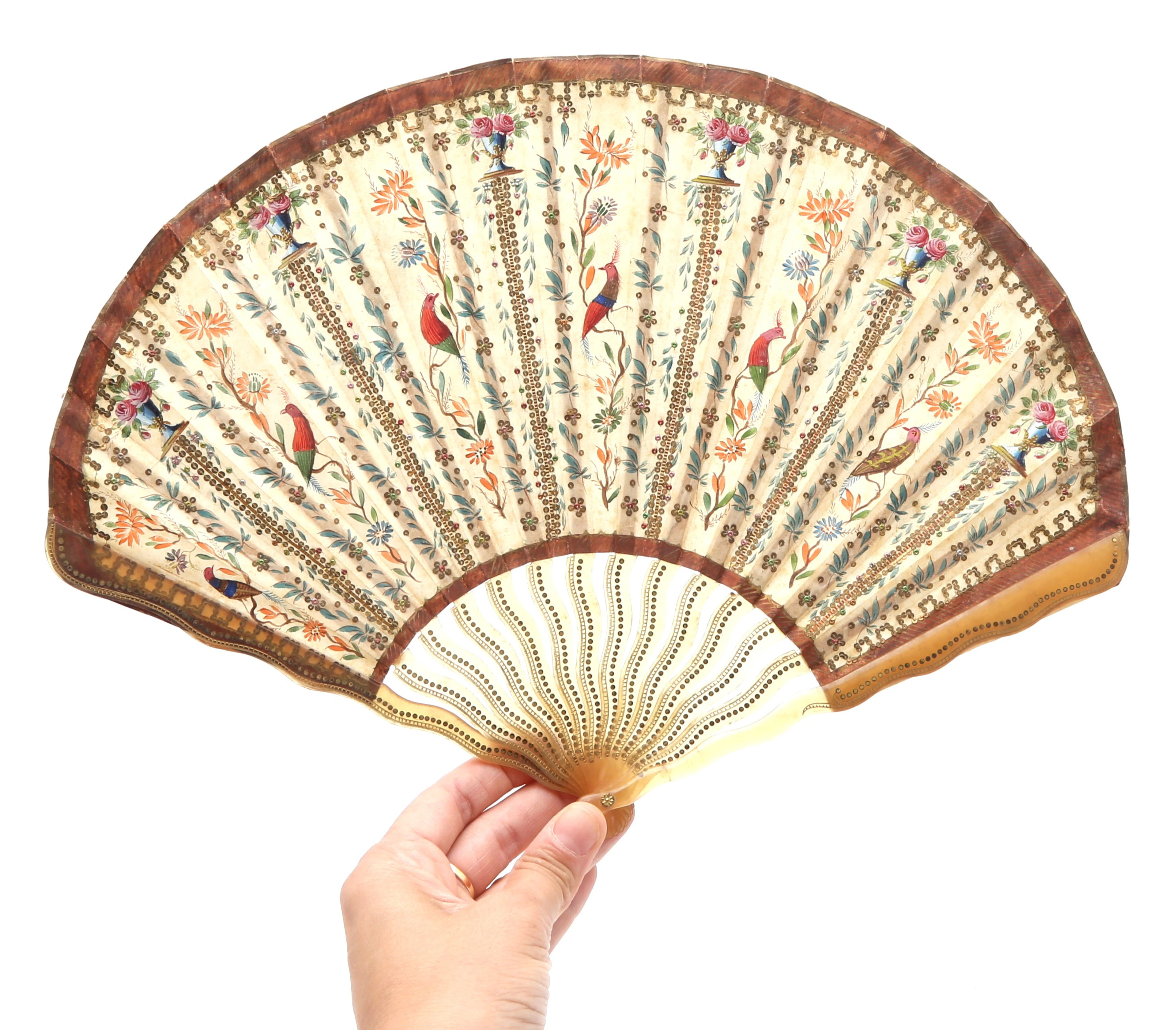 French fan by Duvelleroy Paris, circa 1920.