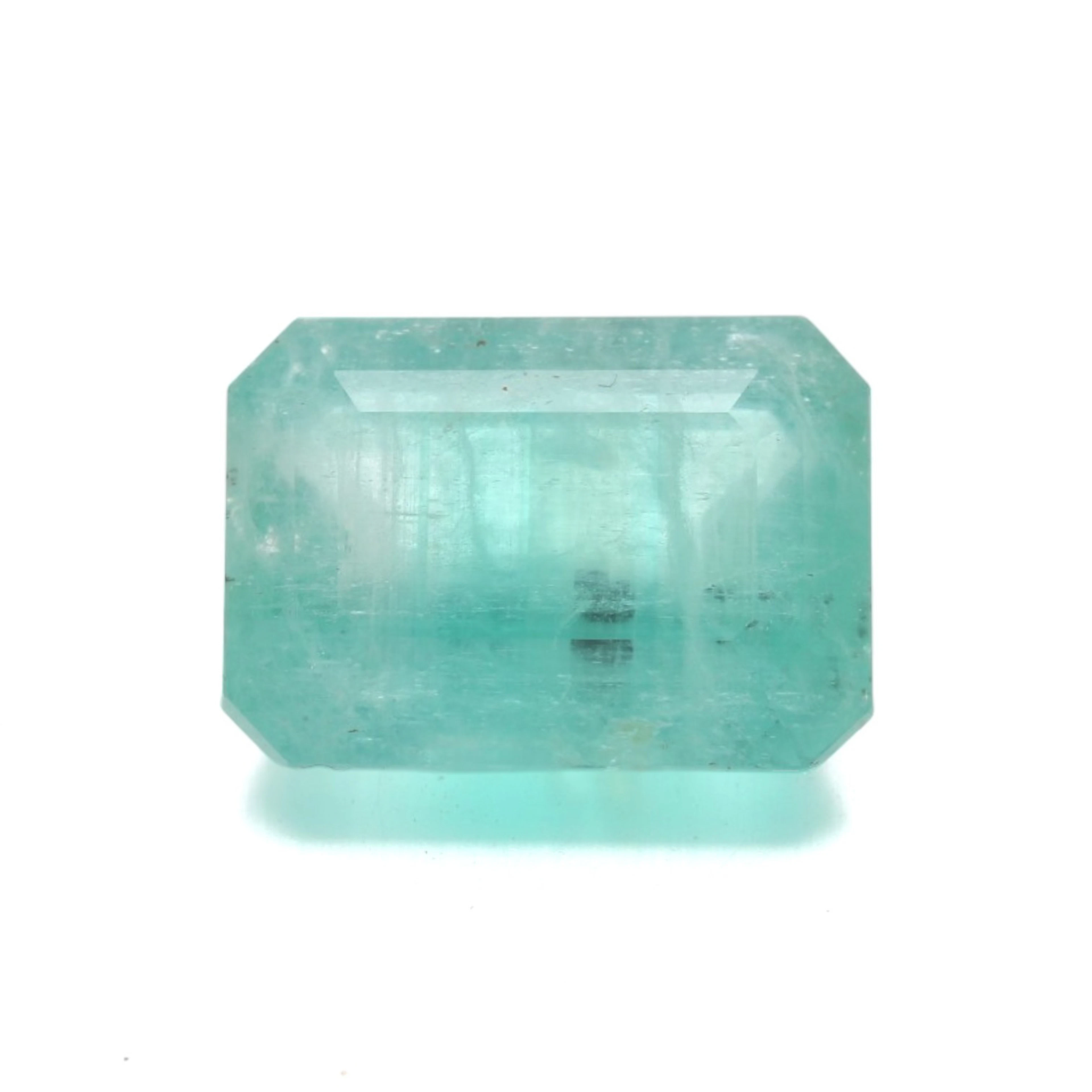 Unmounted emerald with certificate.