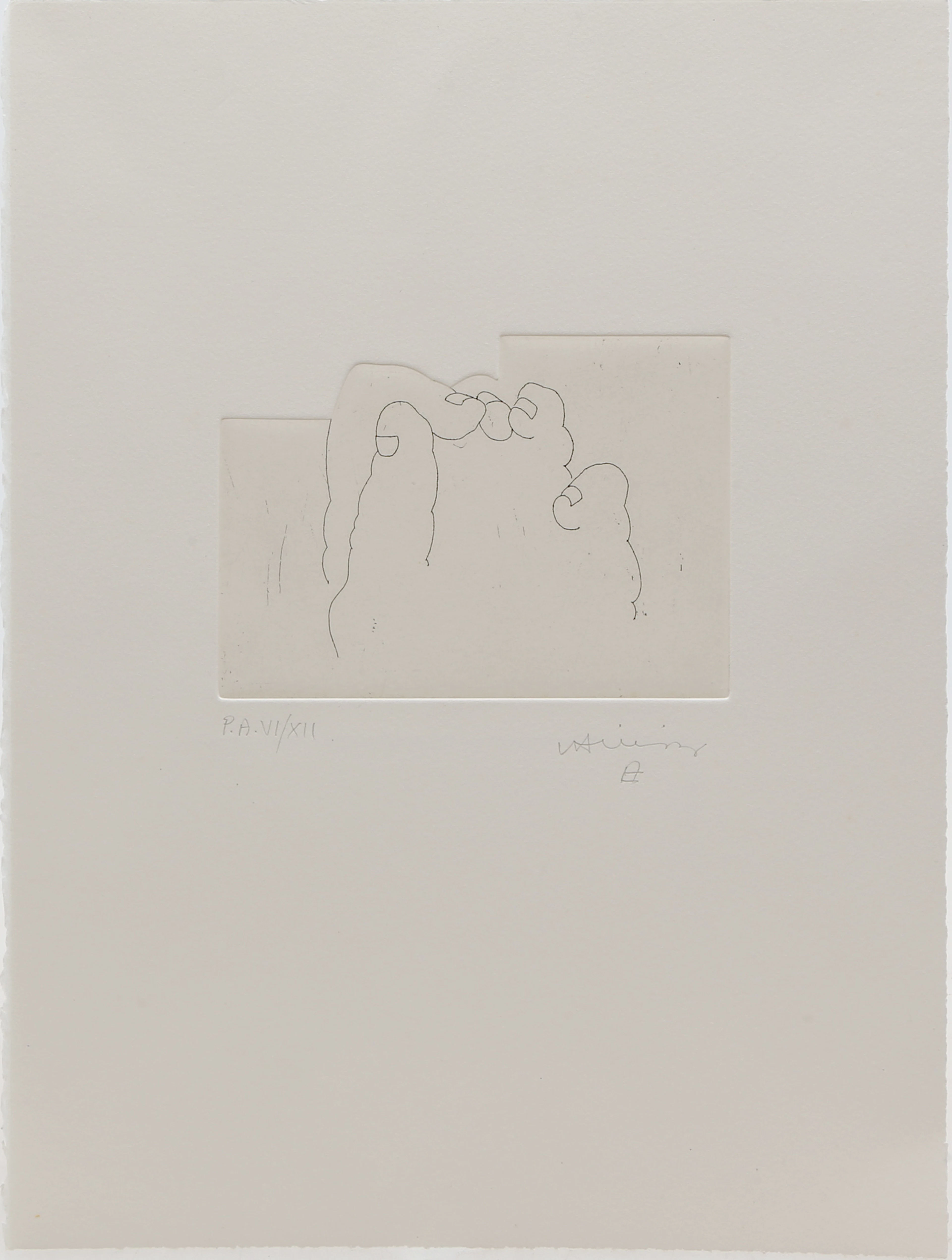 EDUARDO CHILLIDA. Literature of Life (Esku XXXV, Hebrew version).