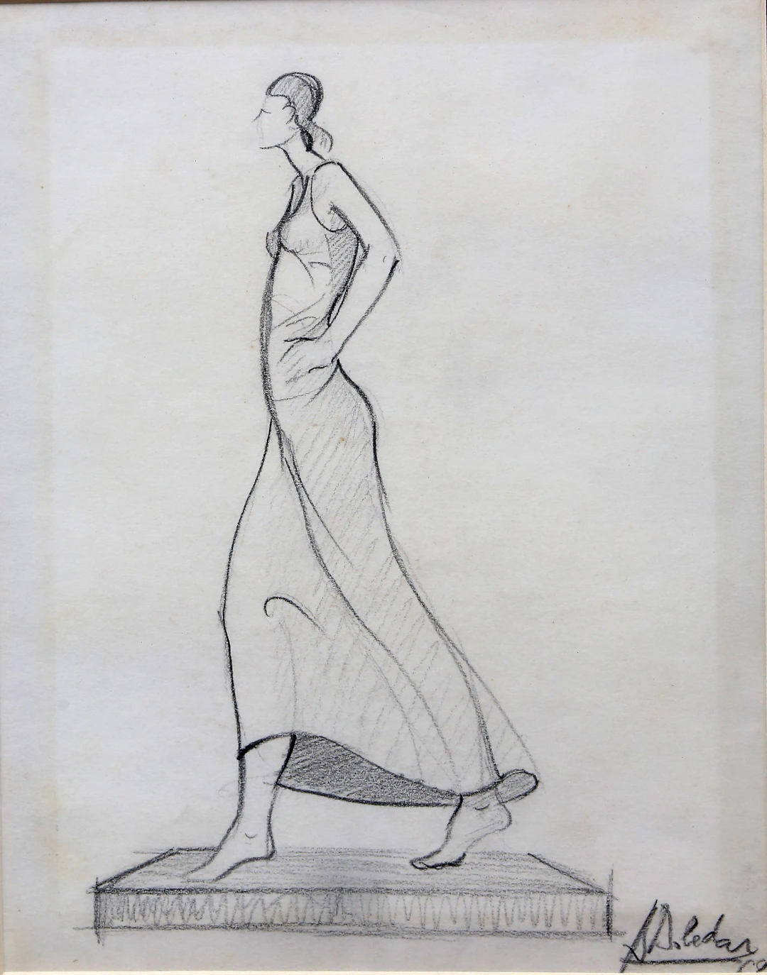 ANTONI BOLEDA. "A girl", sketch for a sculpture.