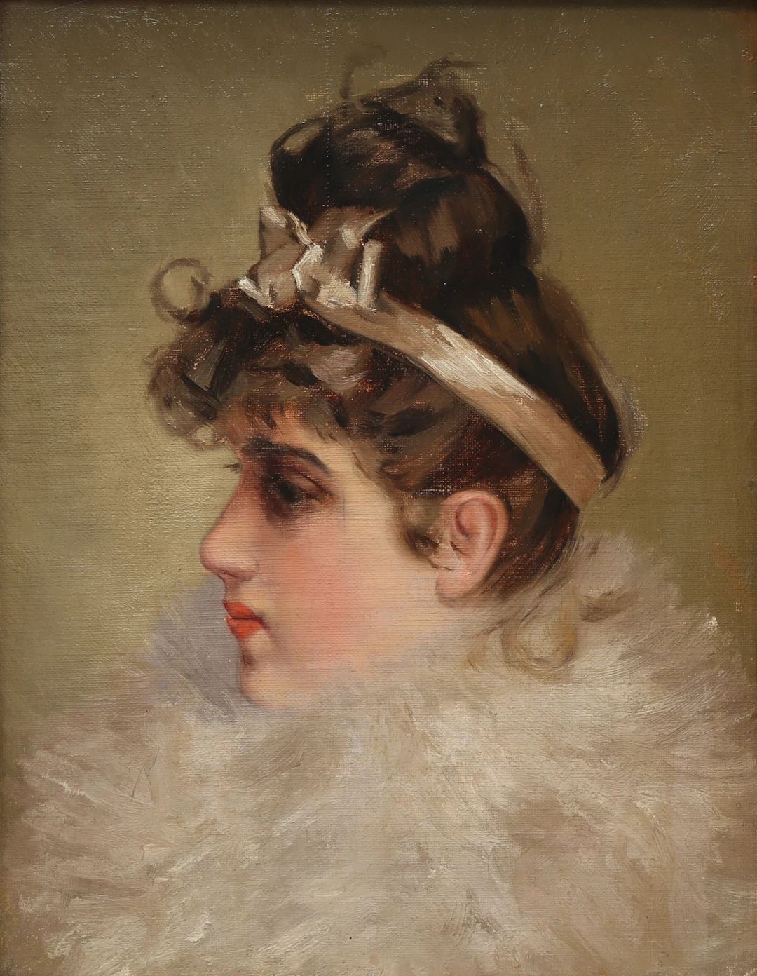 CATALAN SCHOOL, LATE 19TH CENTURY. A young woman.