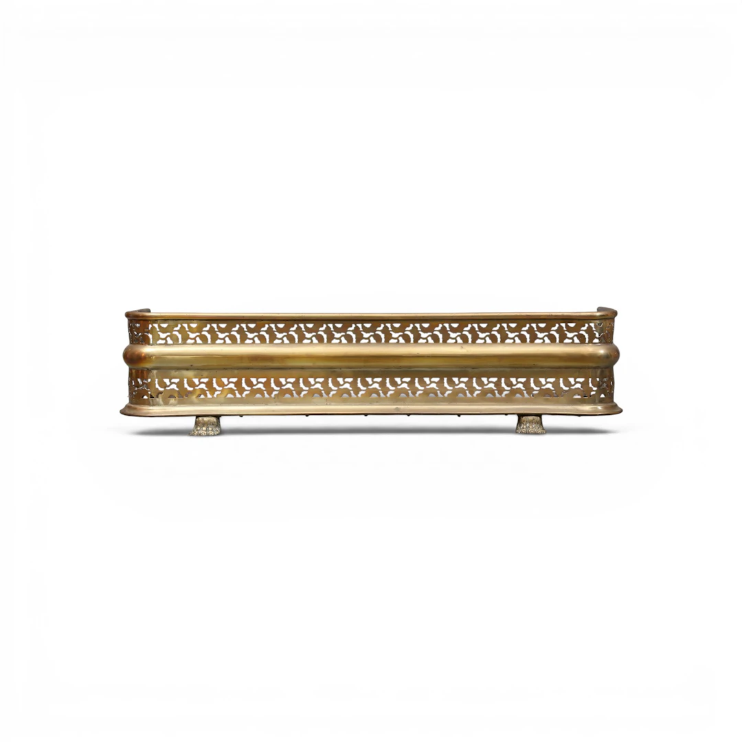 Brass fireplace front, second third of the 20th Century.