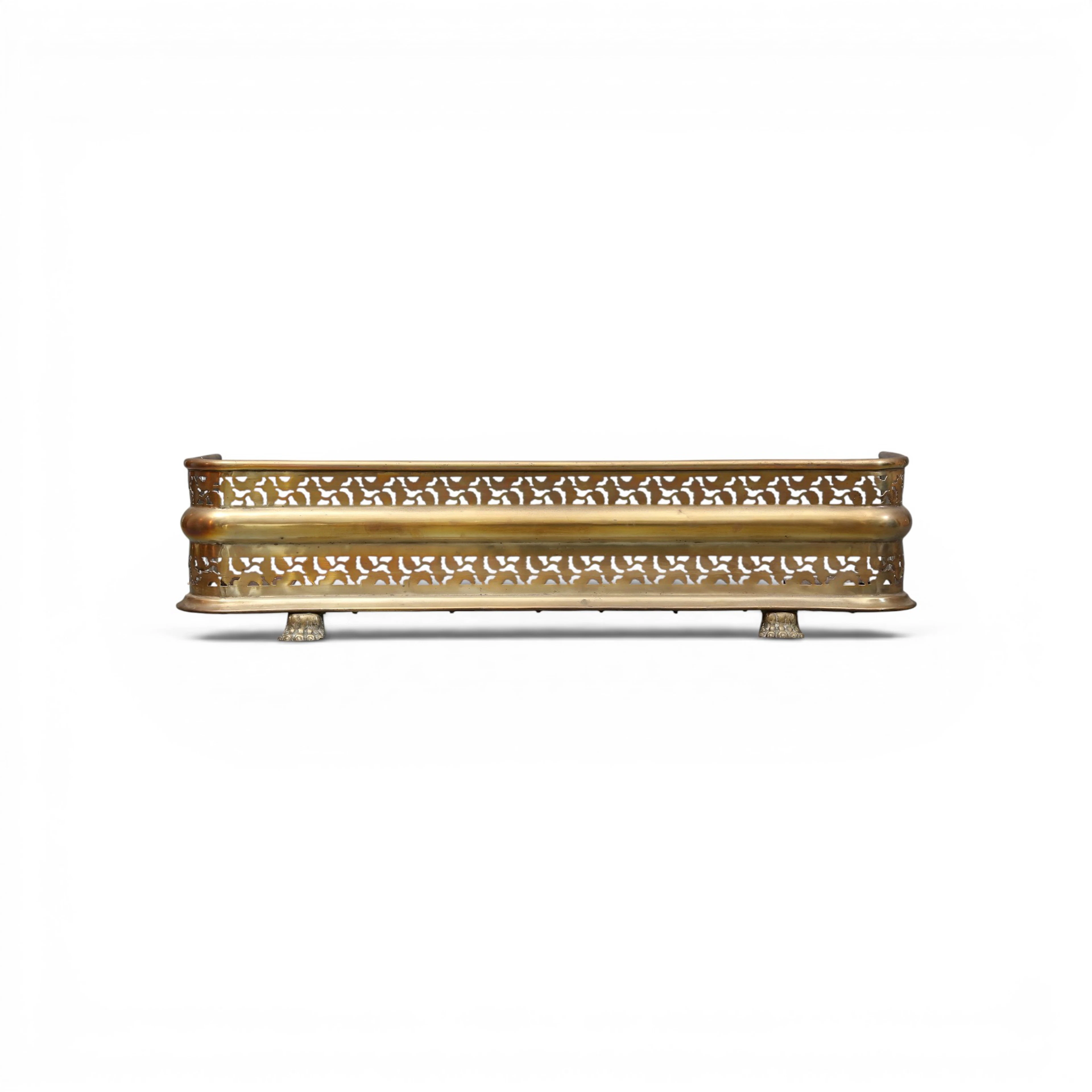 Brass fireplace front, second third of the 20th Century.