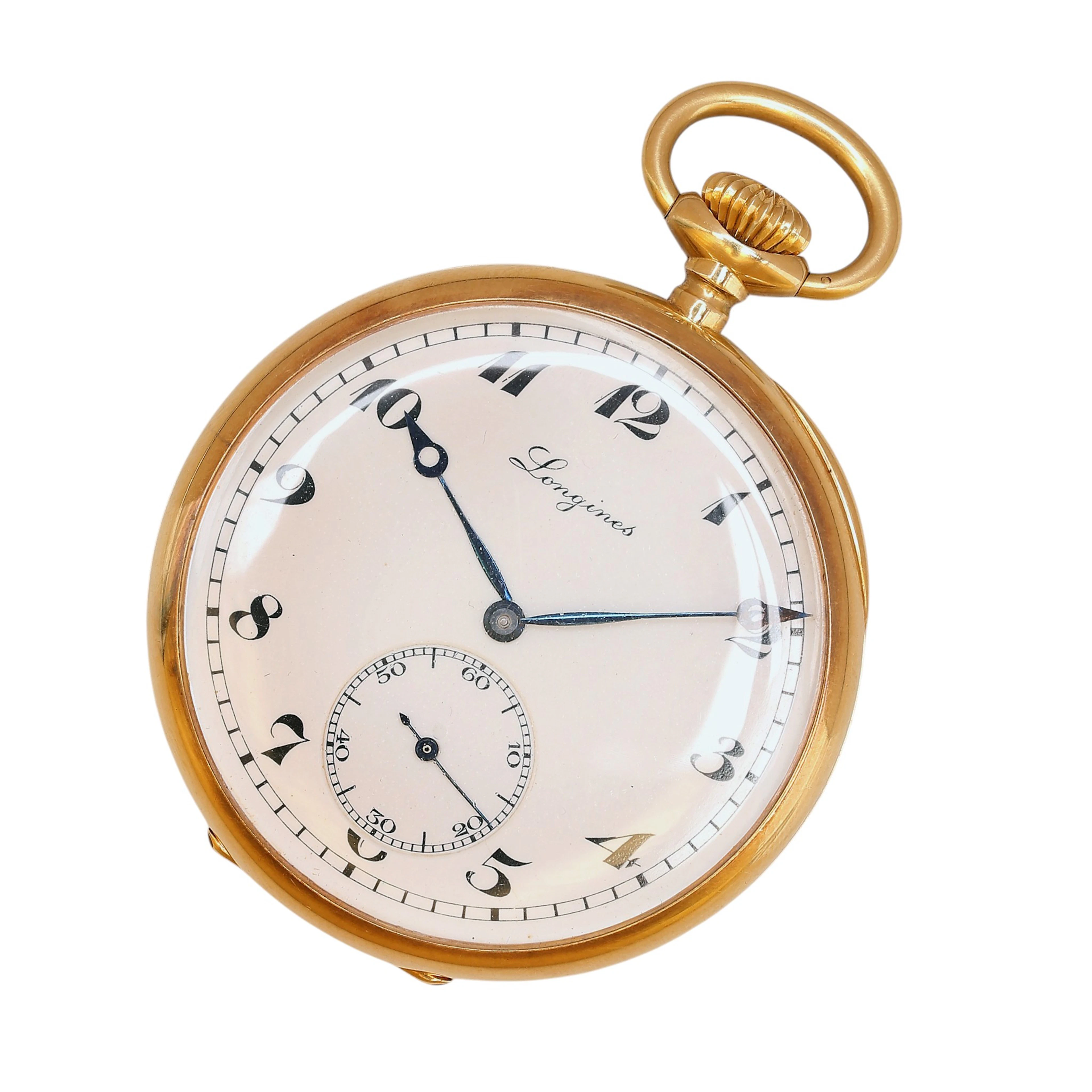 Longines gold pocket watch, early 20th century.