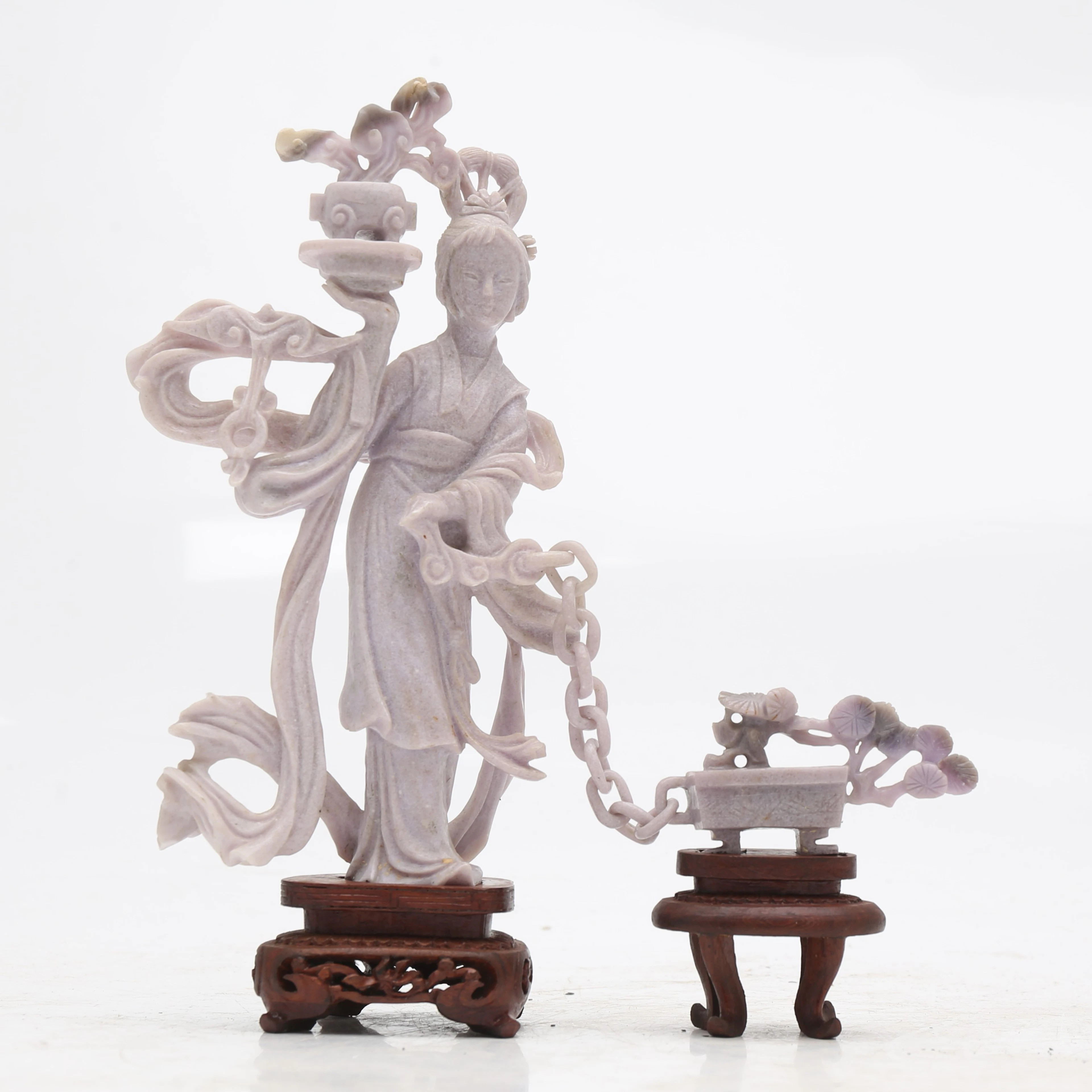 CHINESE SCHOOL, THIRD QUARTER OF THE 20TH CENTURY. Guanyin with bonsai.