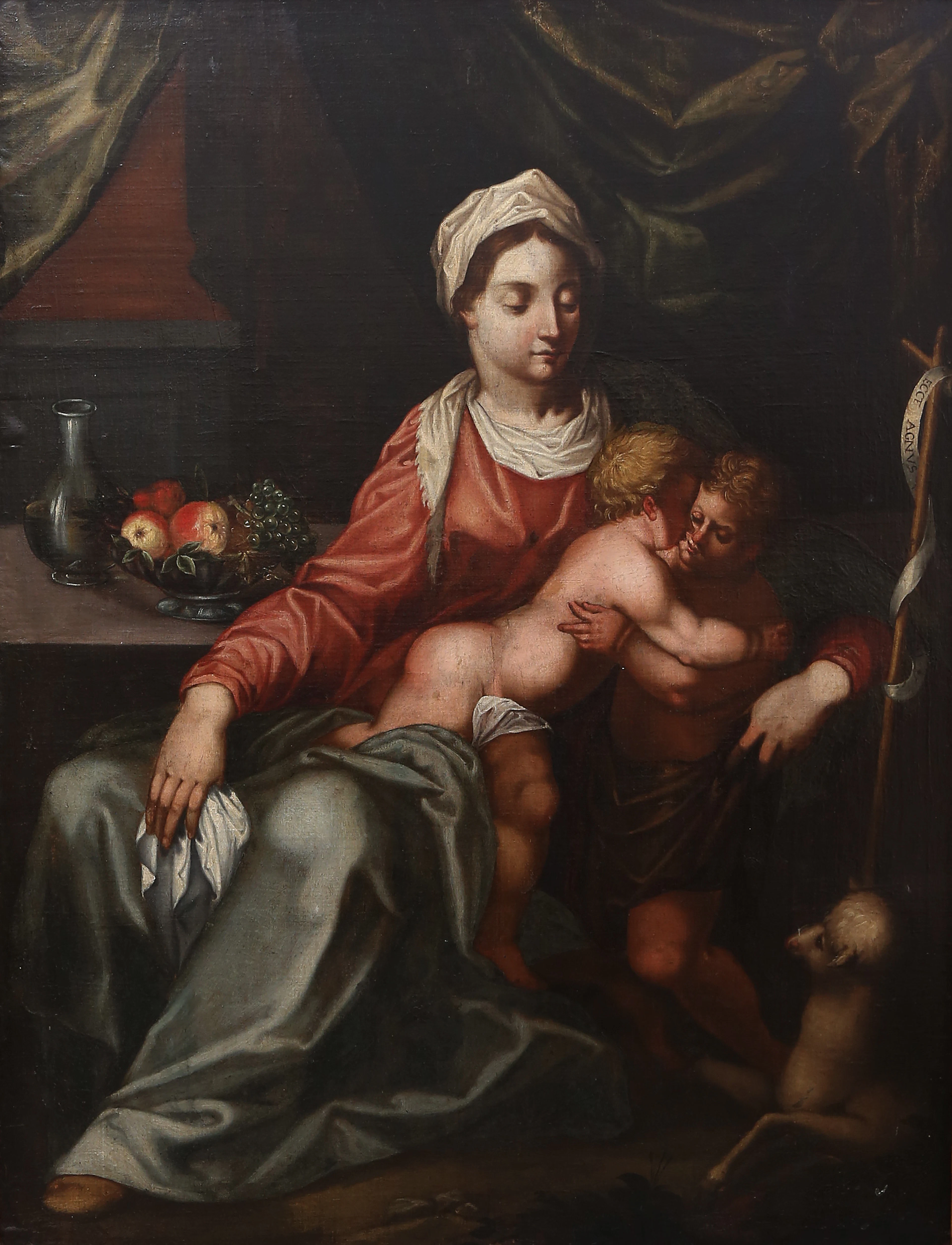 ITALIAN SCHOOL, EARLY 17TH CENTURY. AFTER FEDE GALIZIA. Madonna and