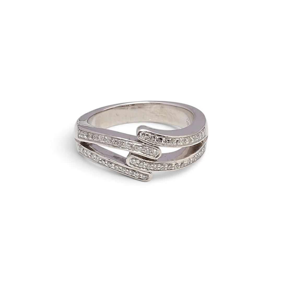 White gold and diamonds ring.