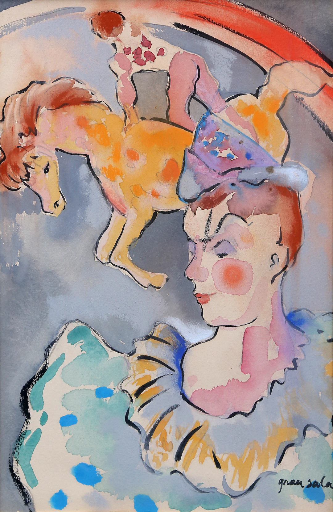 EMILI GRAU SALA. Circus scene.