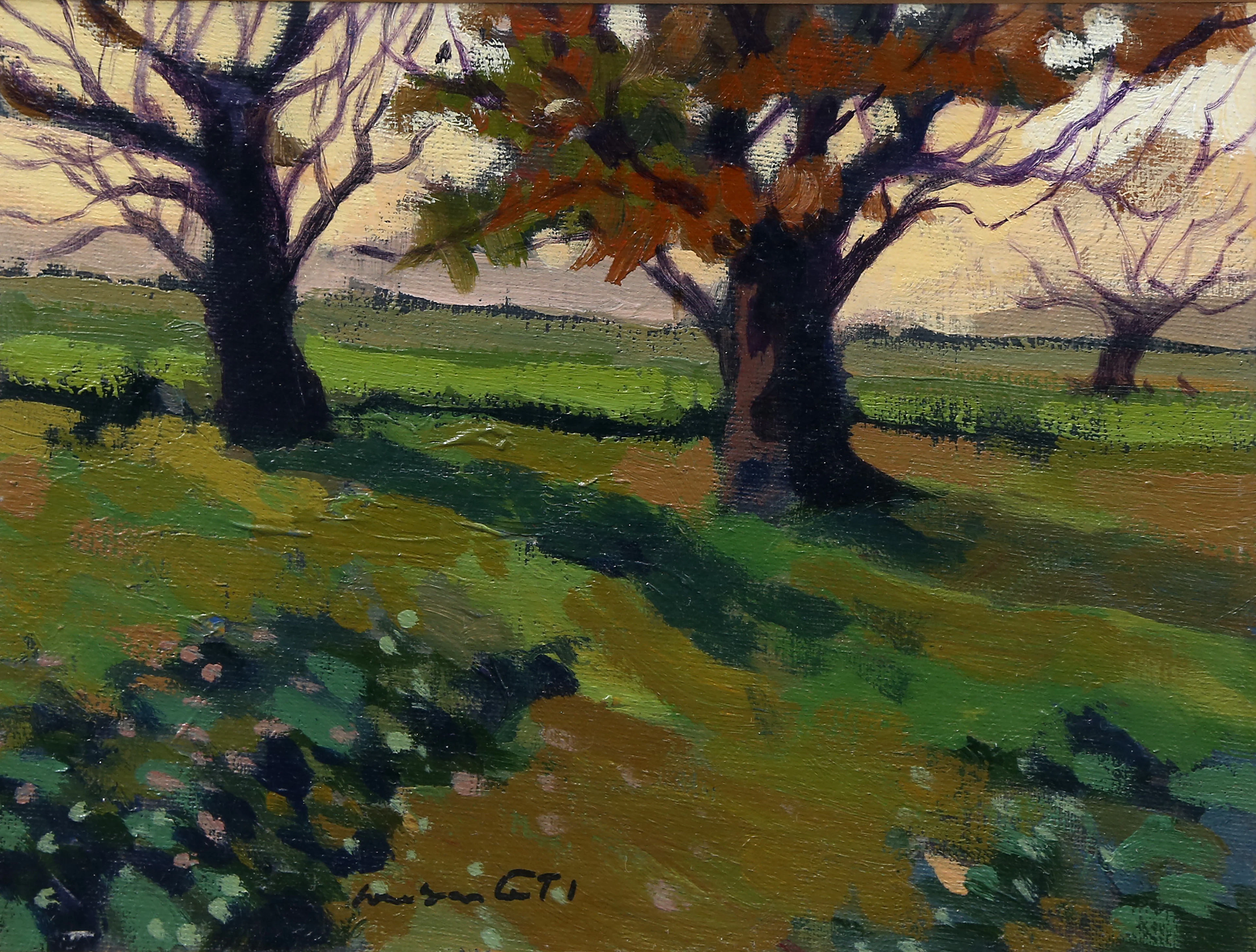 SPANISH SCHOOL, SECOND HALF OF THE 20TH CENTURY. Landscape with a tree.