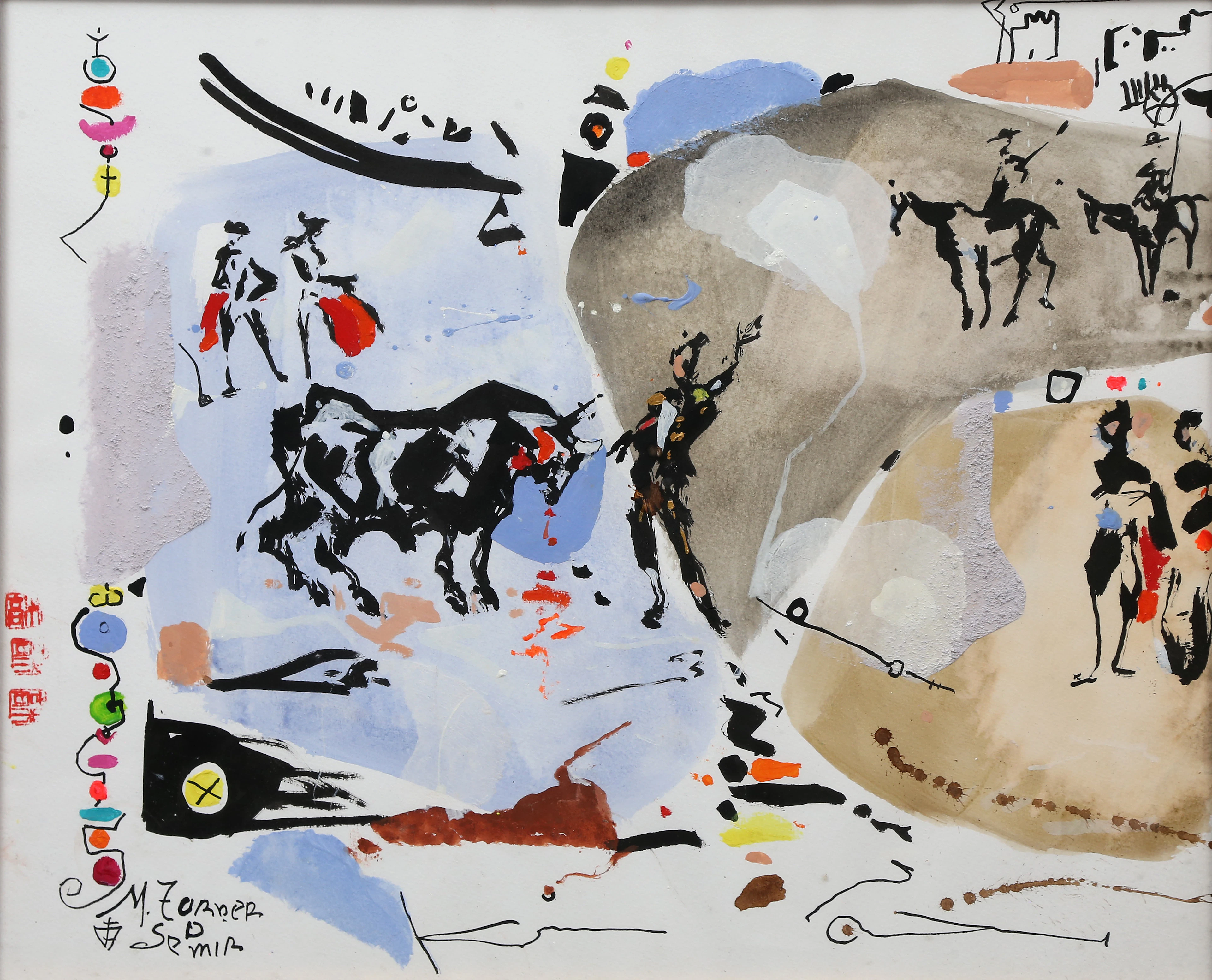 MIGUEL TORNER DE SEMIR. Bullfight.