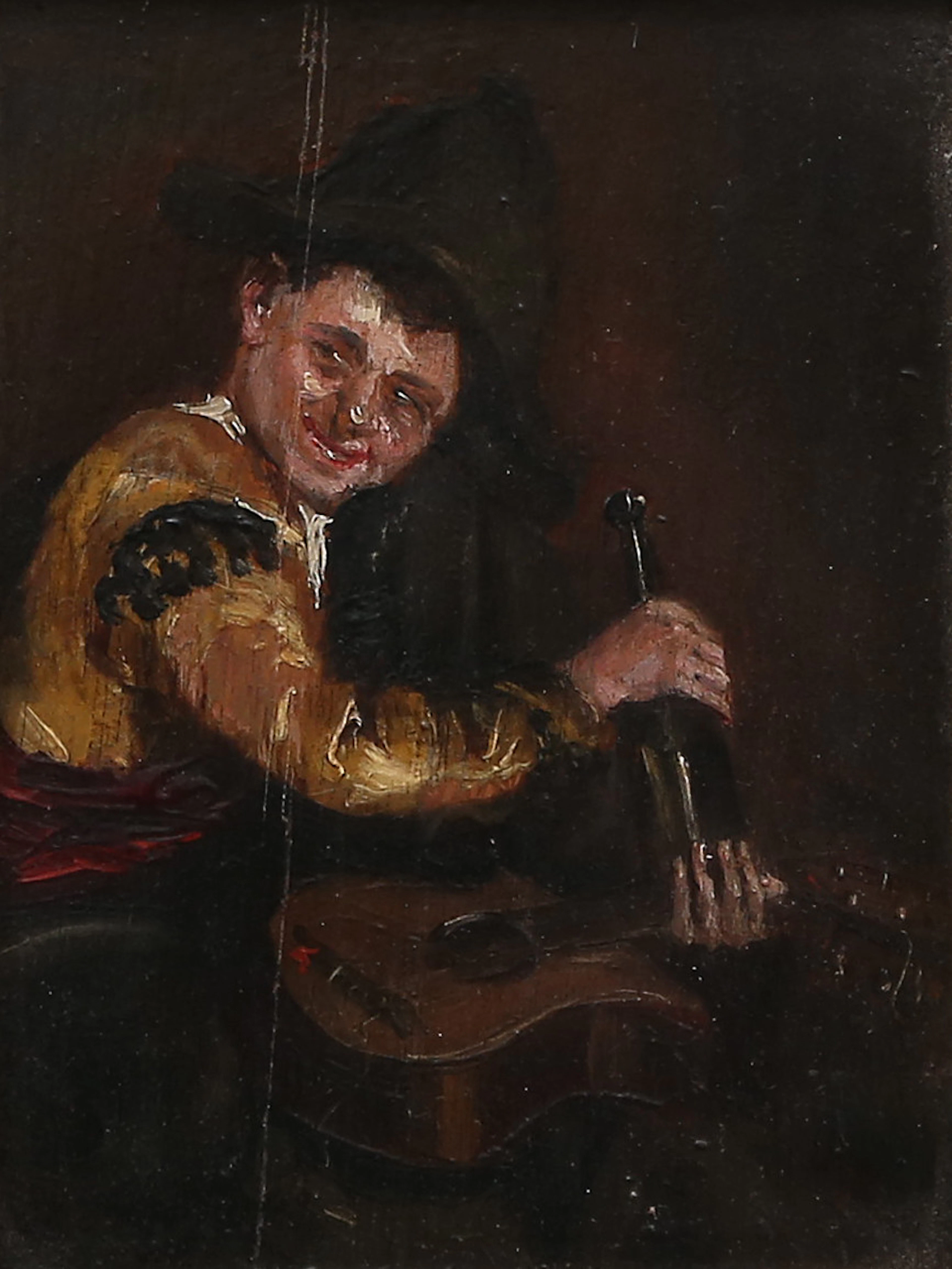 SPANISH SCHOOL, 19TH CENTURY. Musician.