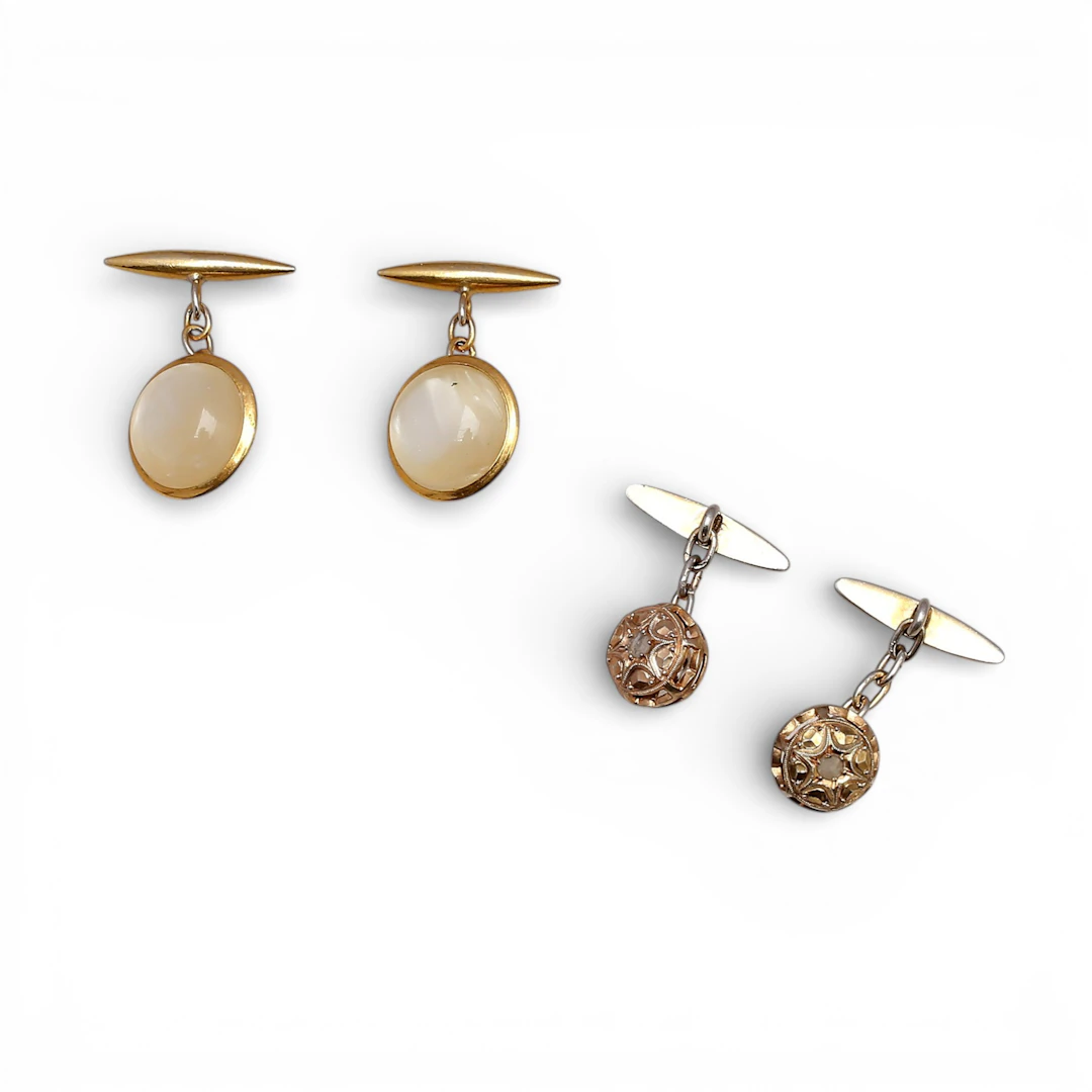 Pair of cufflinks.