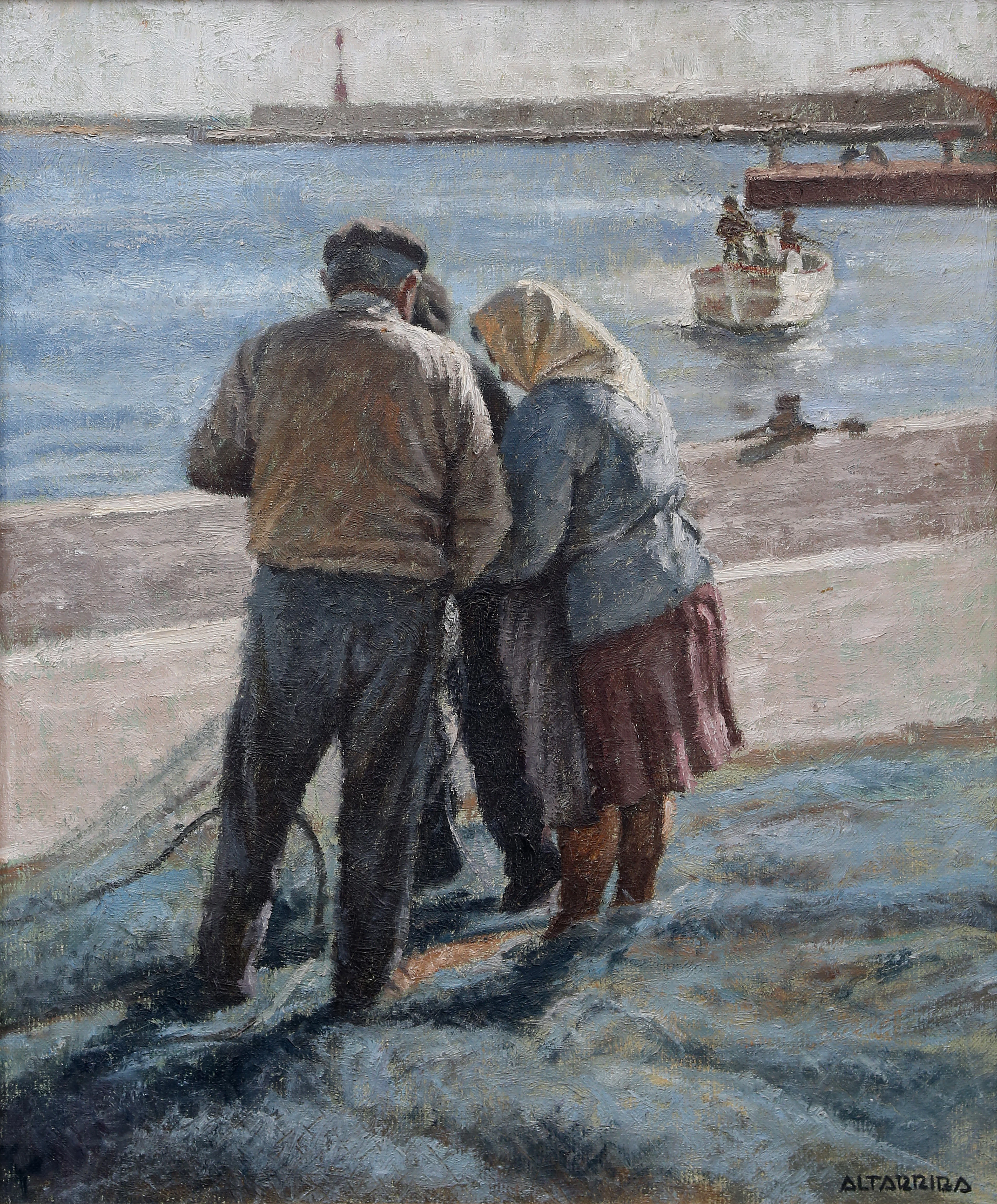 SALVADOR ALTARRIBA VILARASAU. Fishermen.