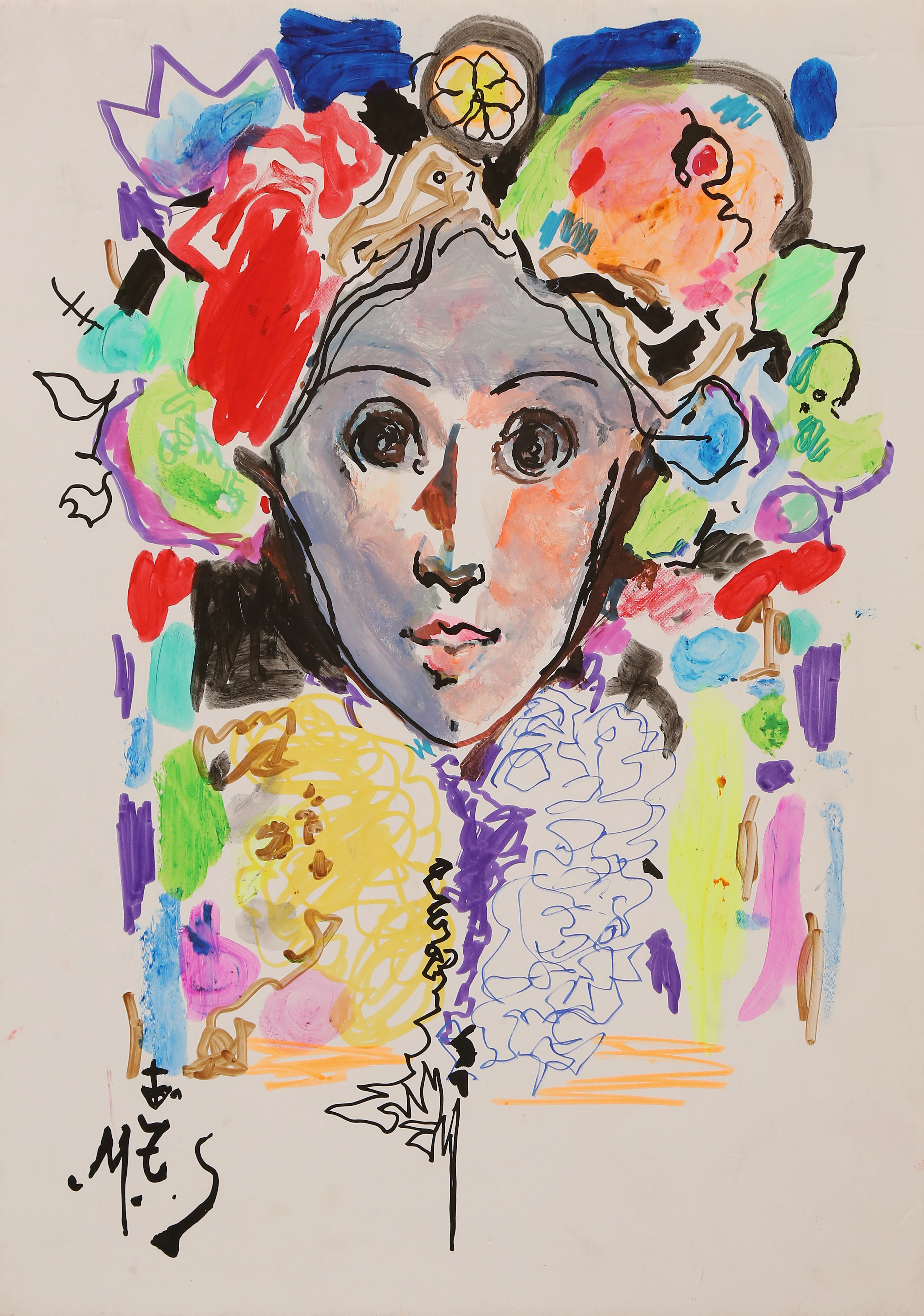 MIGUEL TORNER DE SEMIR. Mixed media on foam board.