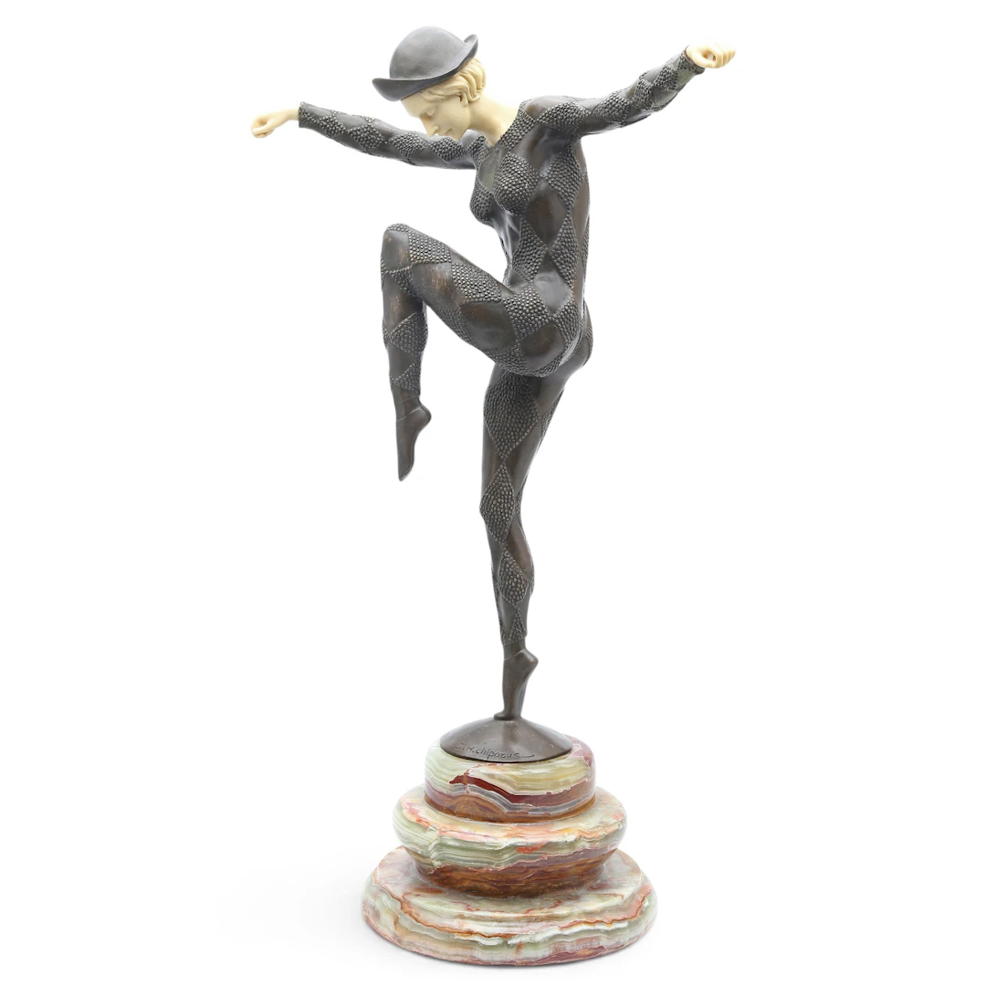 EN EL ESTILO DE DEMETRE CHIPARUS. "Kapurthala" dancer.