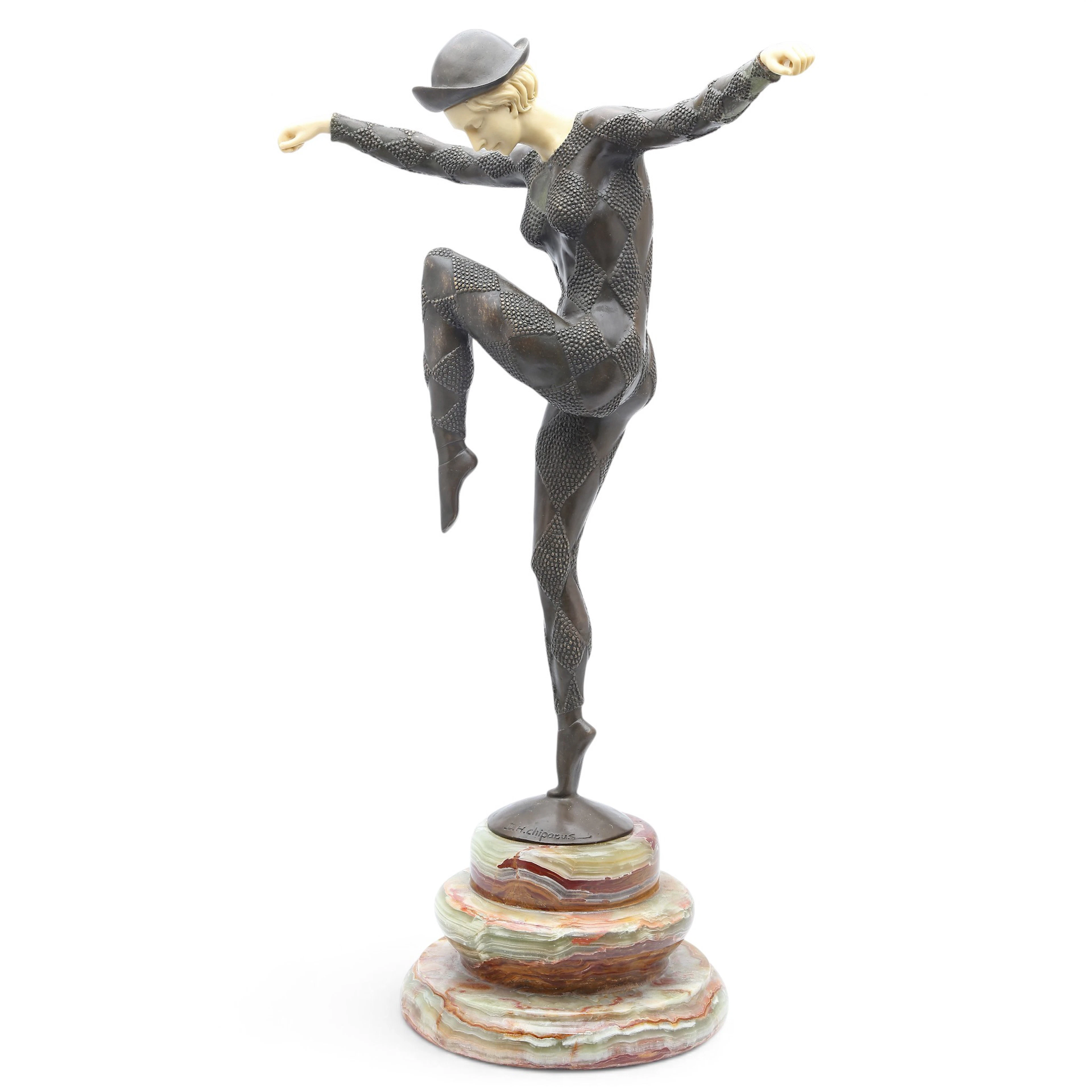 EN EL ESTILO DE DEMETRE CHIPARUS. "Kapurthala" dancer.