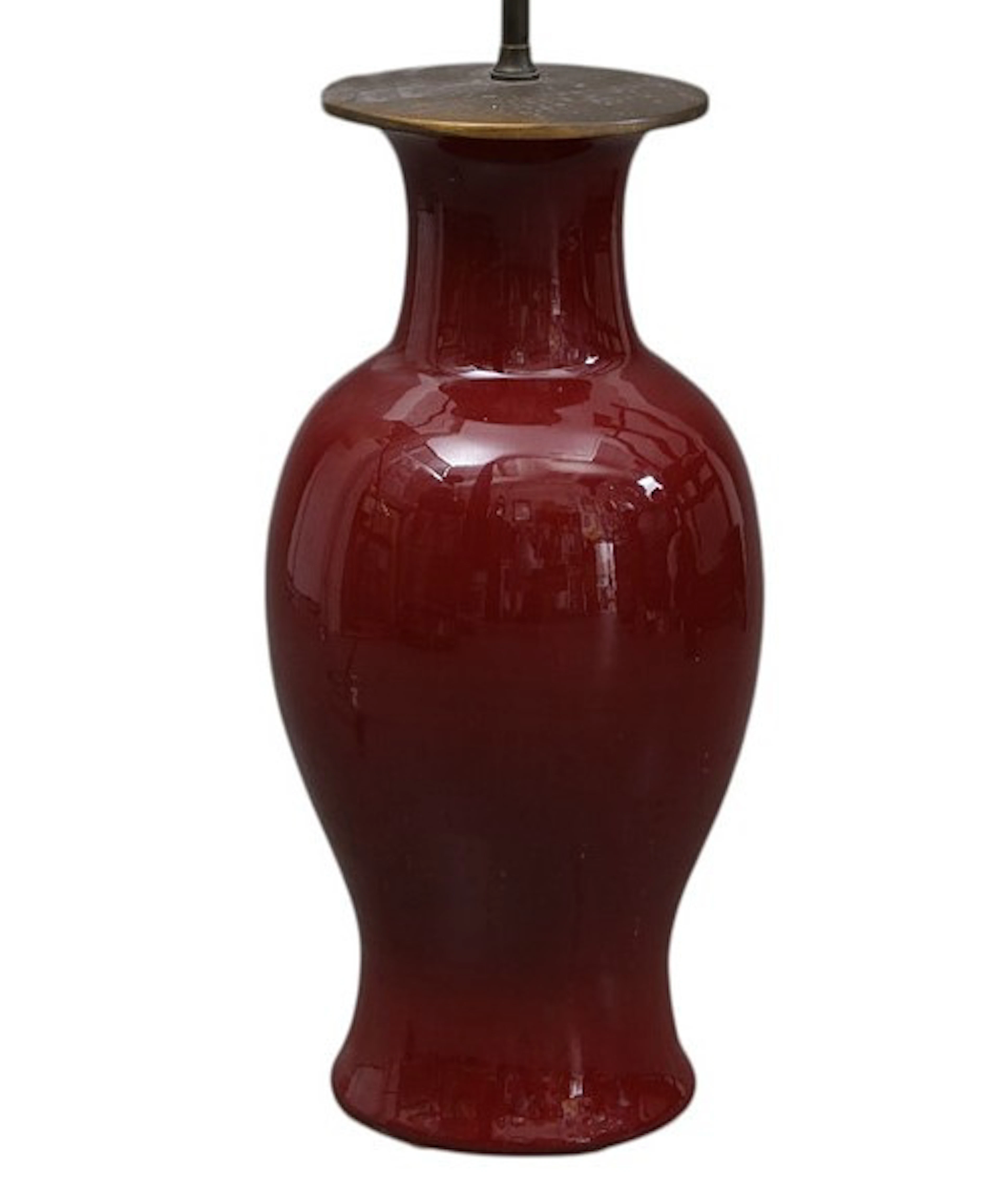 CHINESE "sang de boeuf" porcelain vase, from the 20th century.