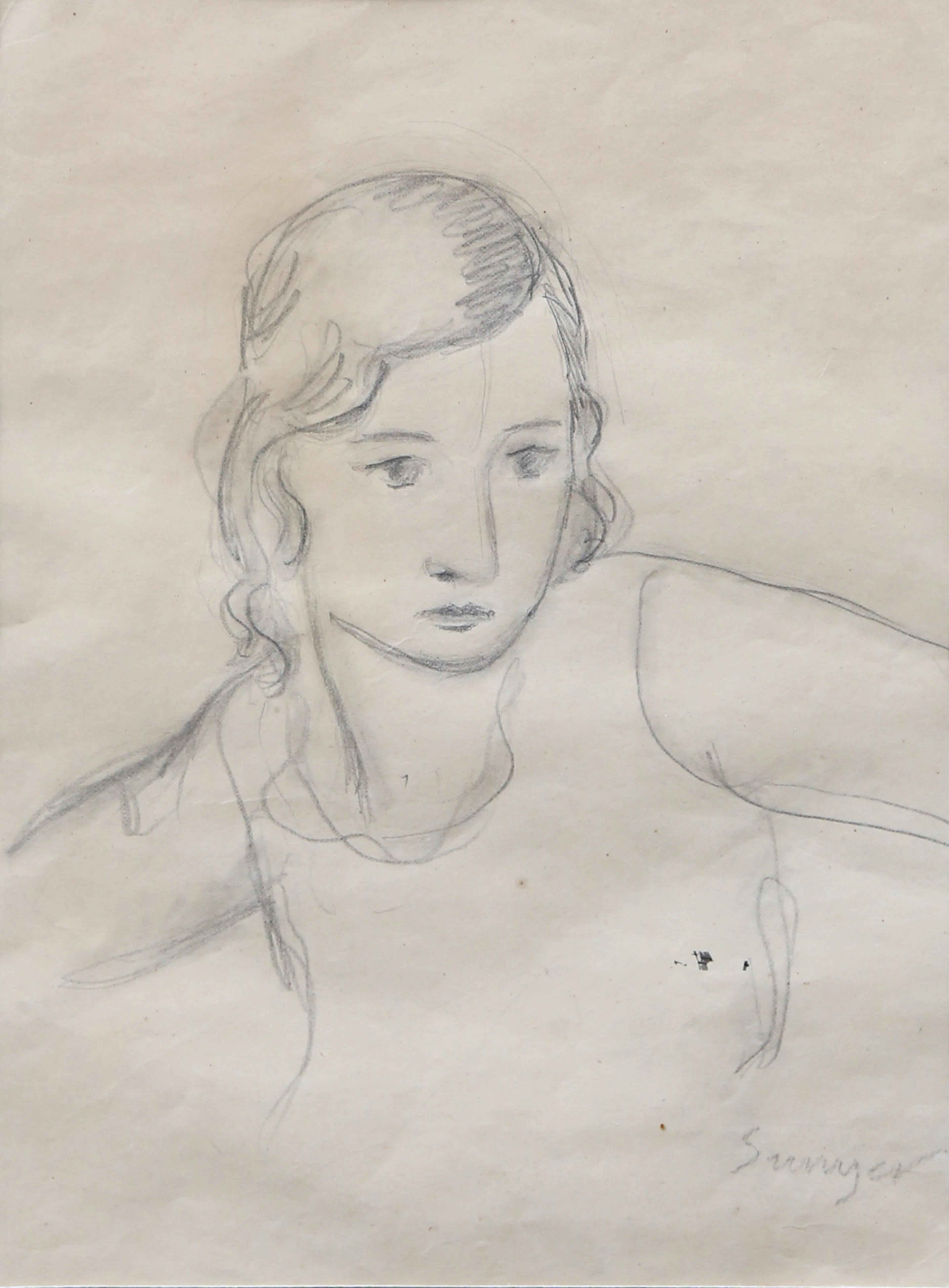 JOAQUIM SUNYER. A girl.