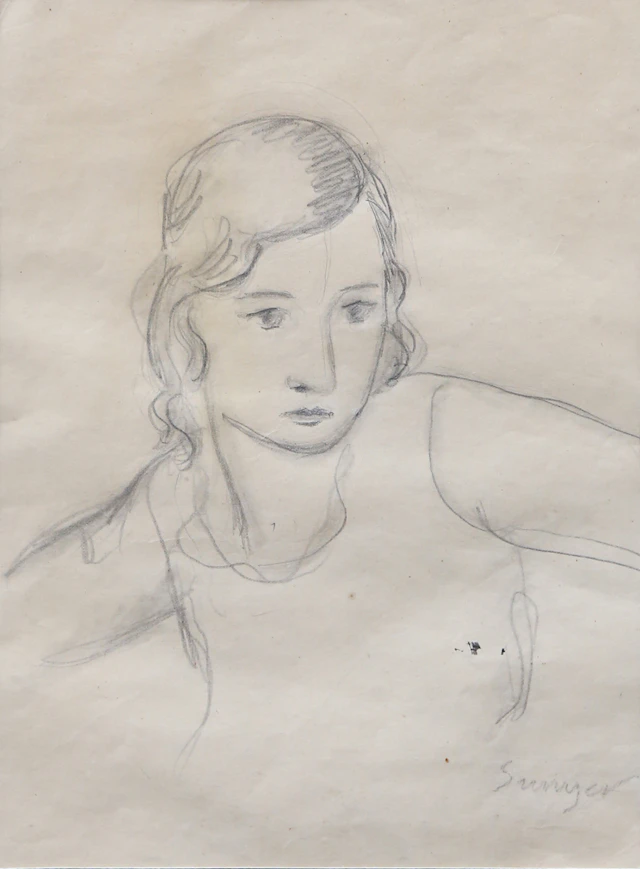 JOAQUIM SUNYER. A girl.