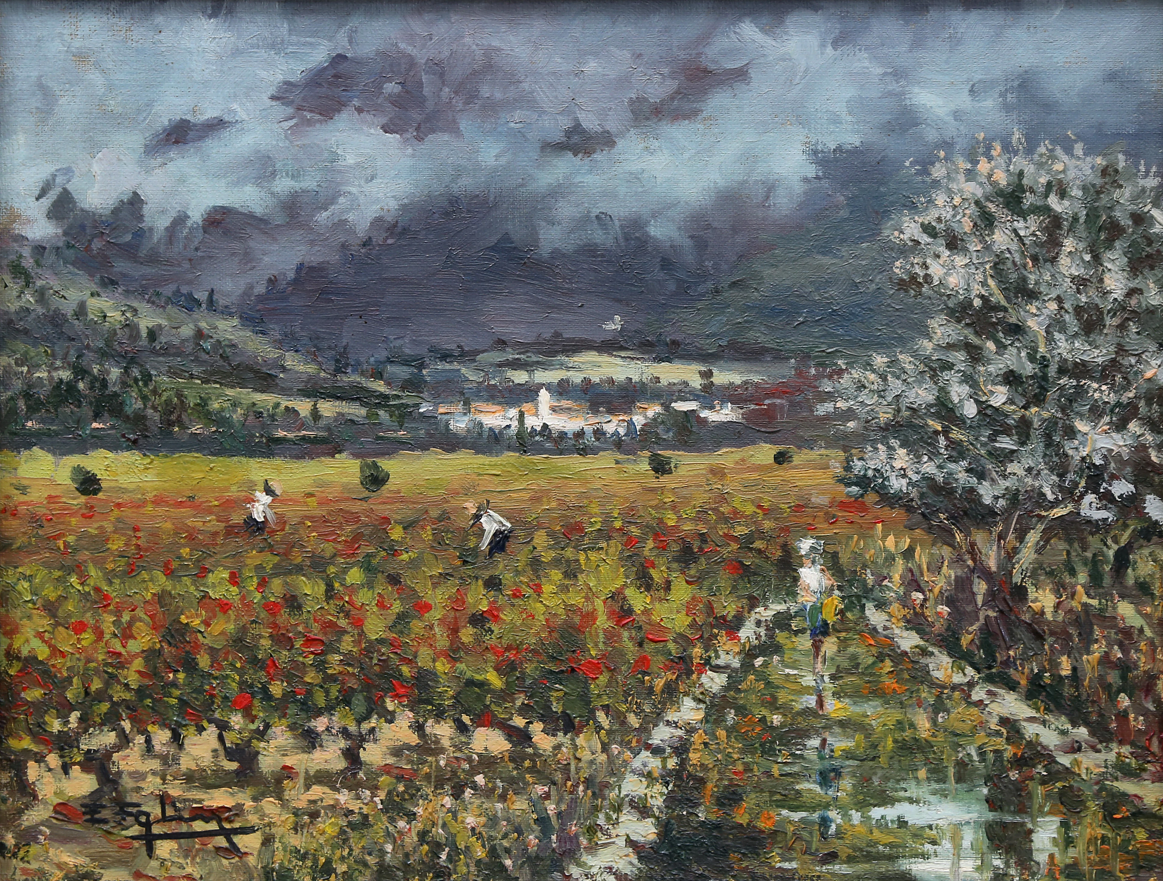 SPANISH SCHOOL, 20TH CENTURY. Landscape.