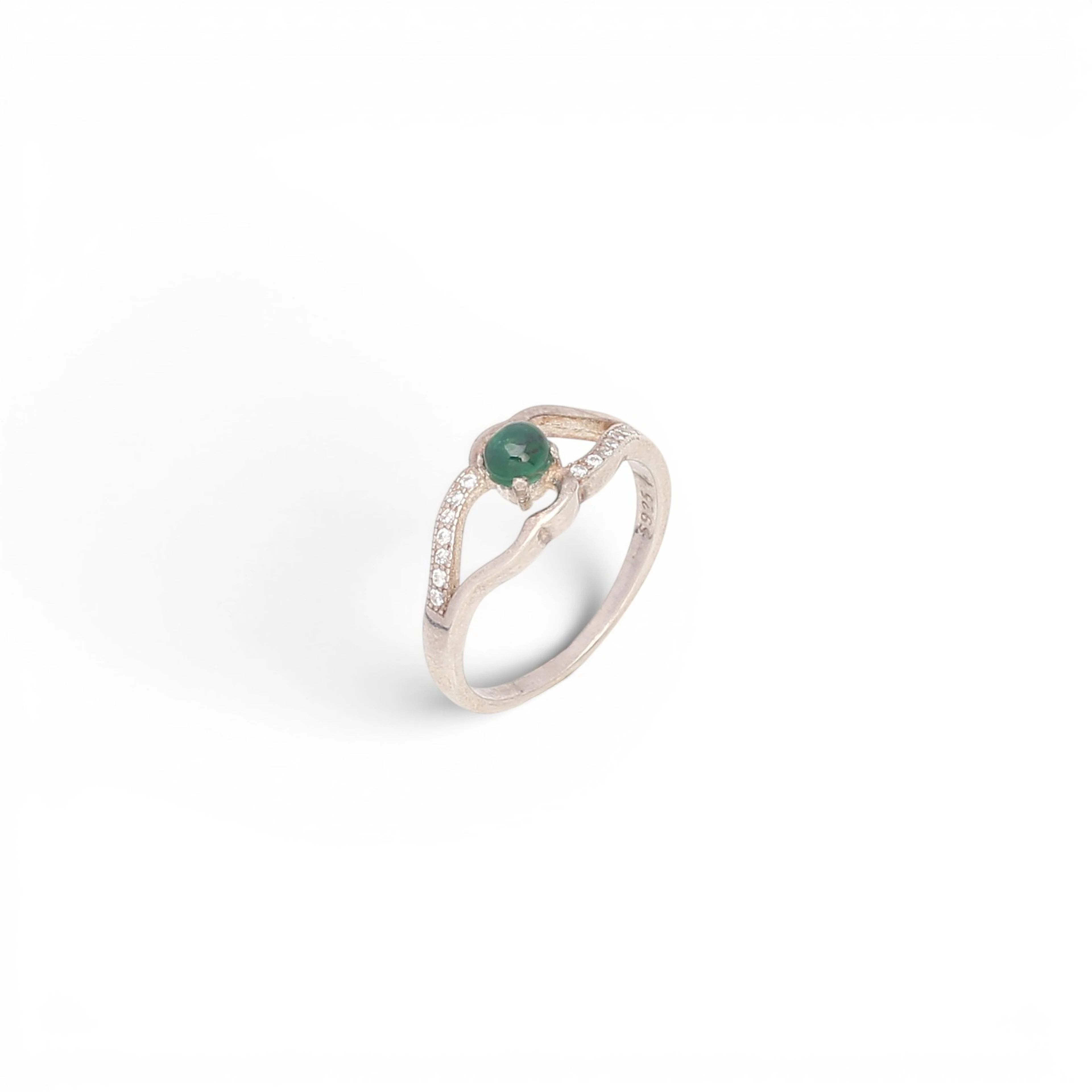 Emerald ring.