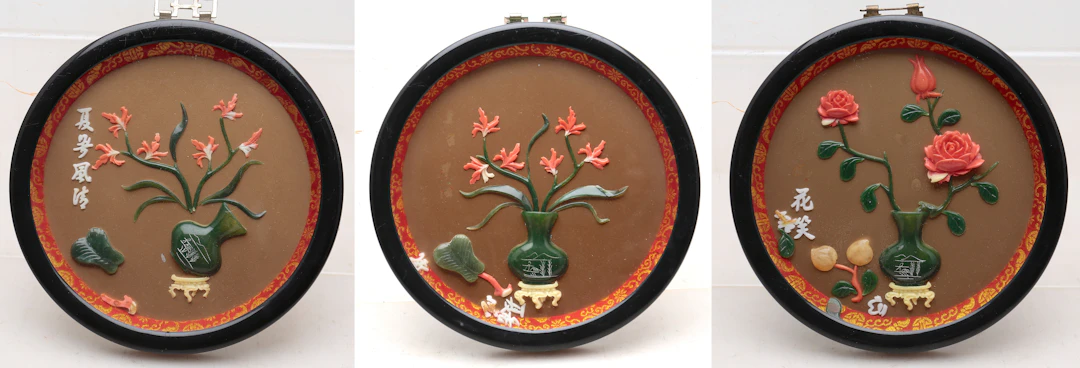 CHINESE SCHOOL, CIRCA 1970. Vases (3).