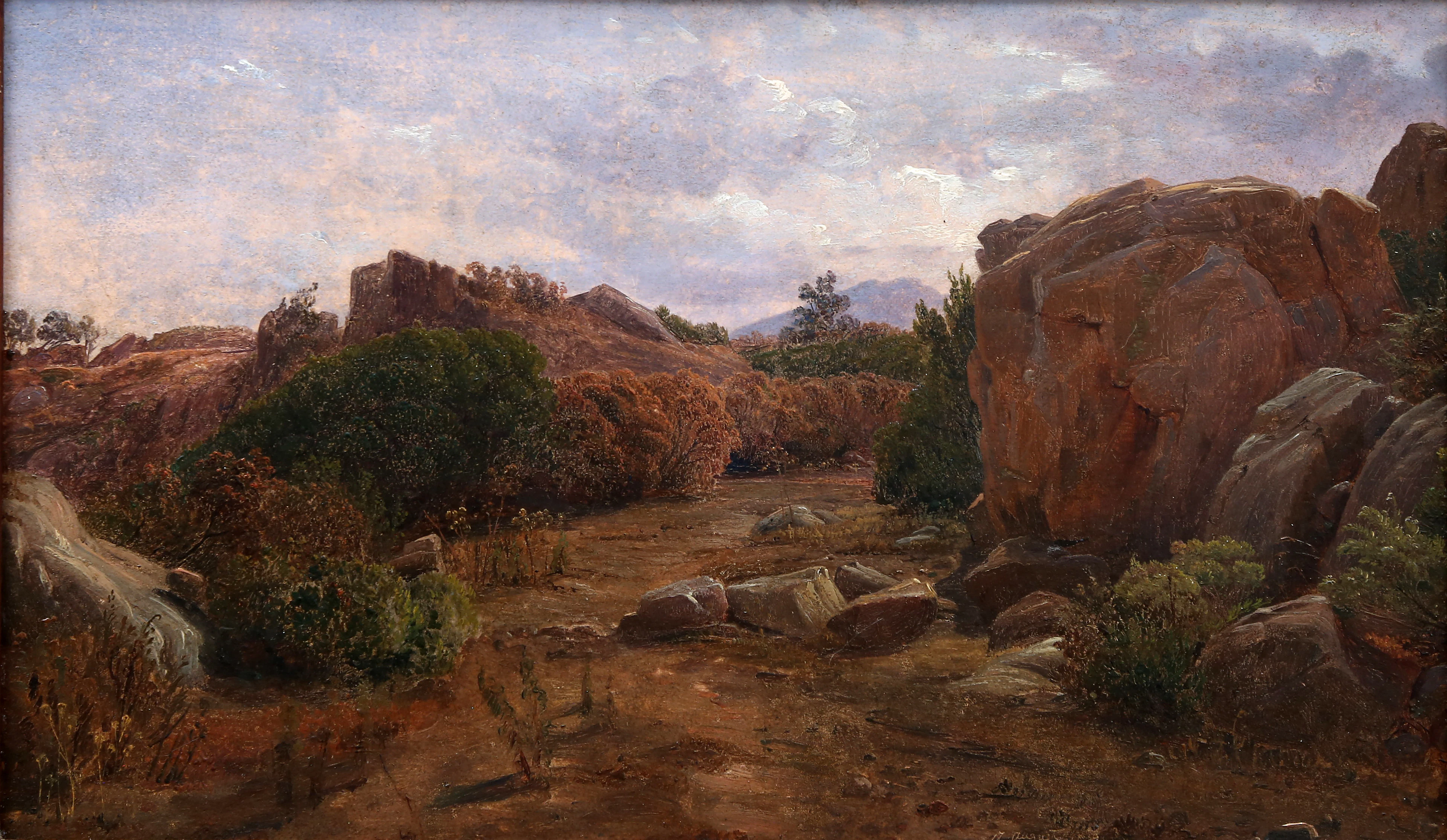 AUGUST LHOR. Landscape.