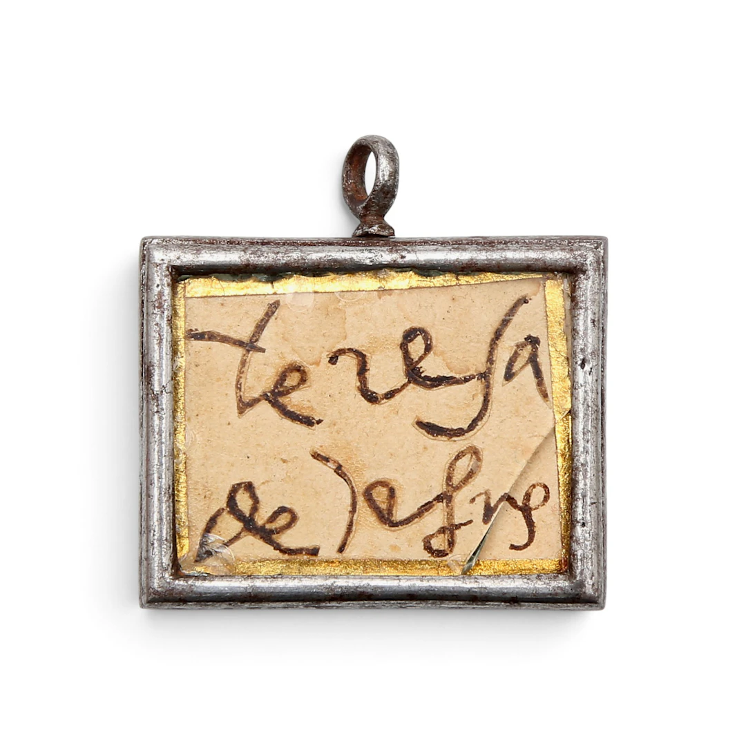 Reliquary with the signature of Saint Teresa of Avila, 16th century.