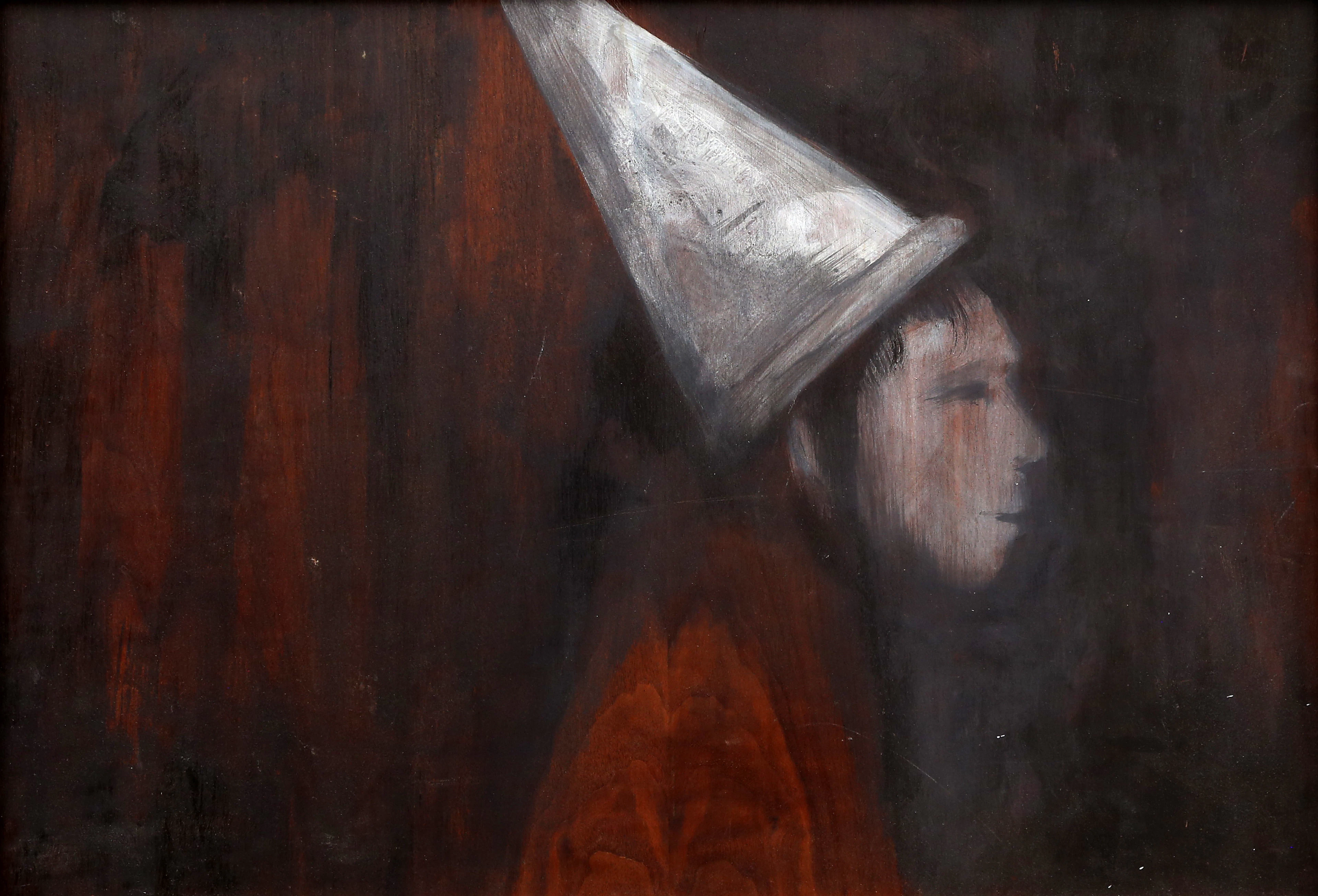 Boy with a hood.