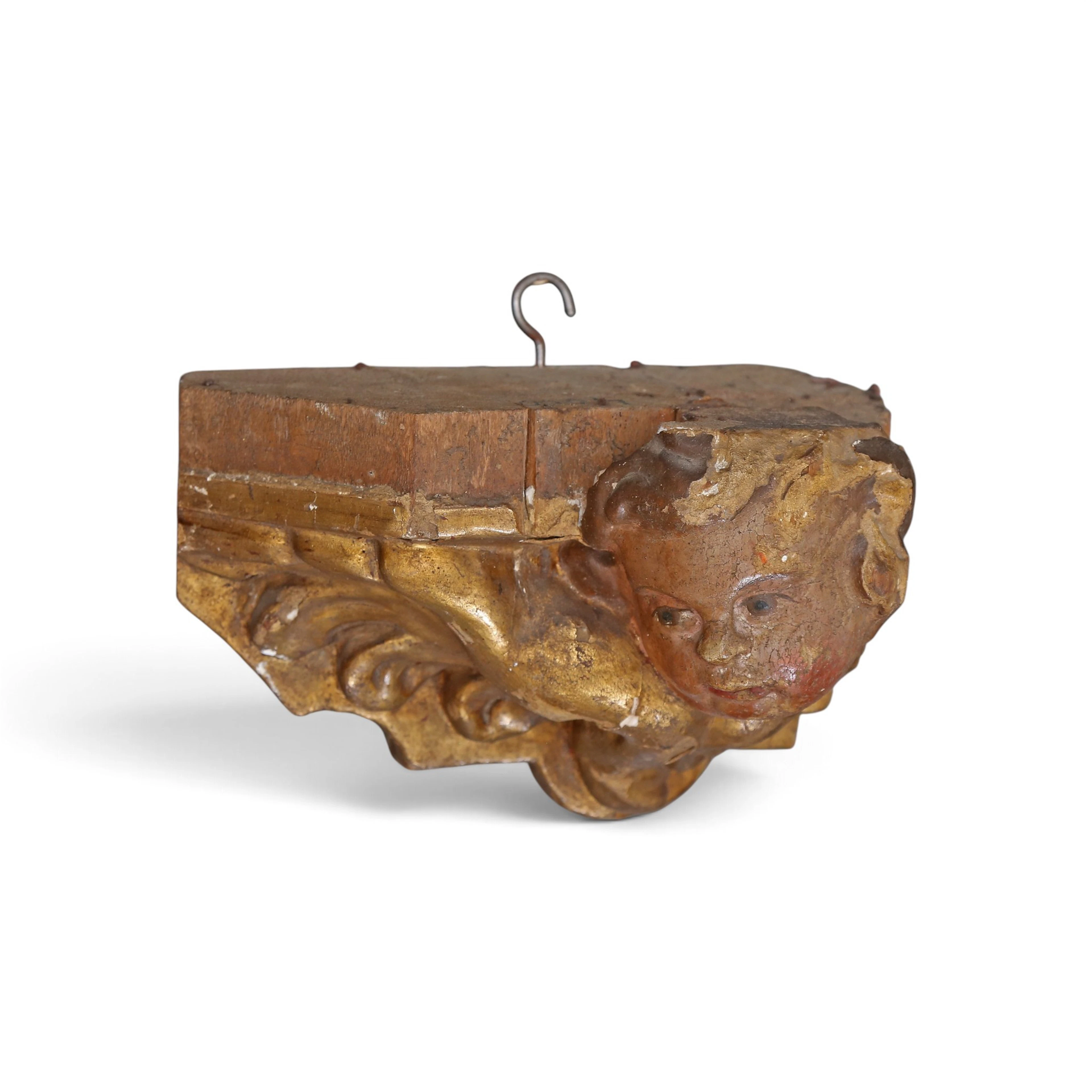 SPANISH SCHOOL, CIRCA 1700. Corbel with a cherub.